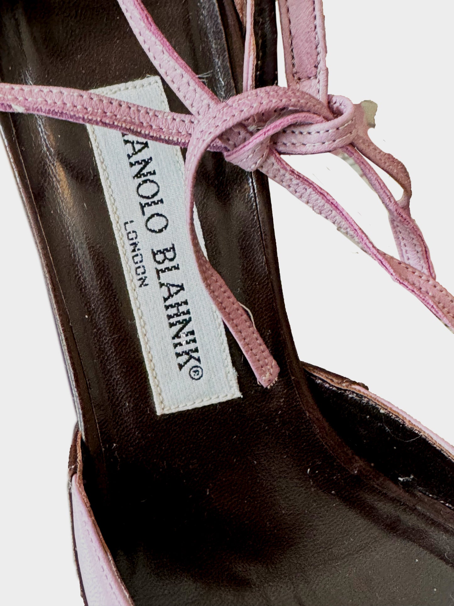 Manolo Blahnik 2000s Leather Strappy Heels