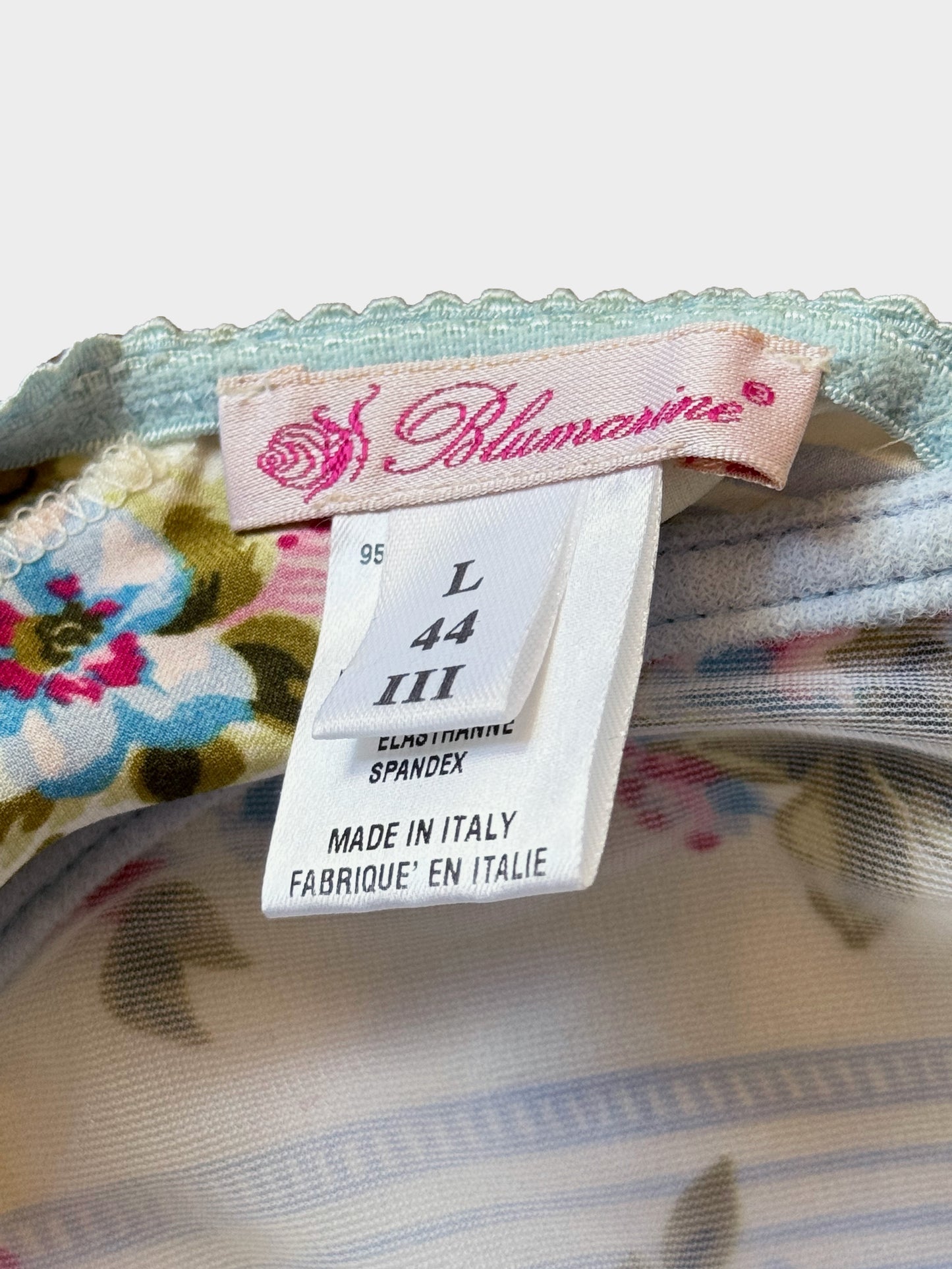 Blumarine 2000s Silk Floral Print Corset