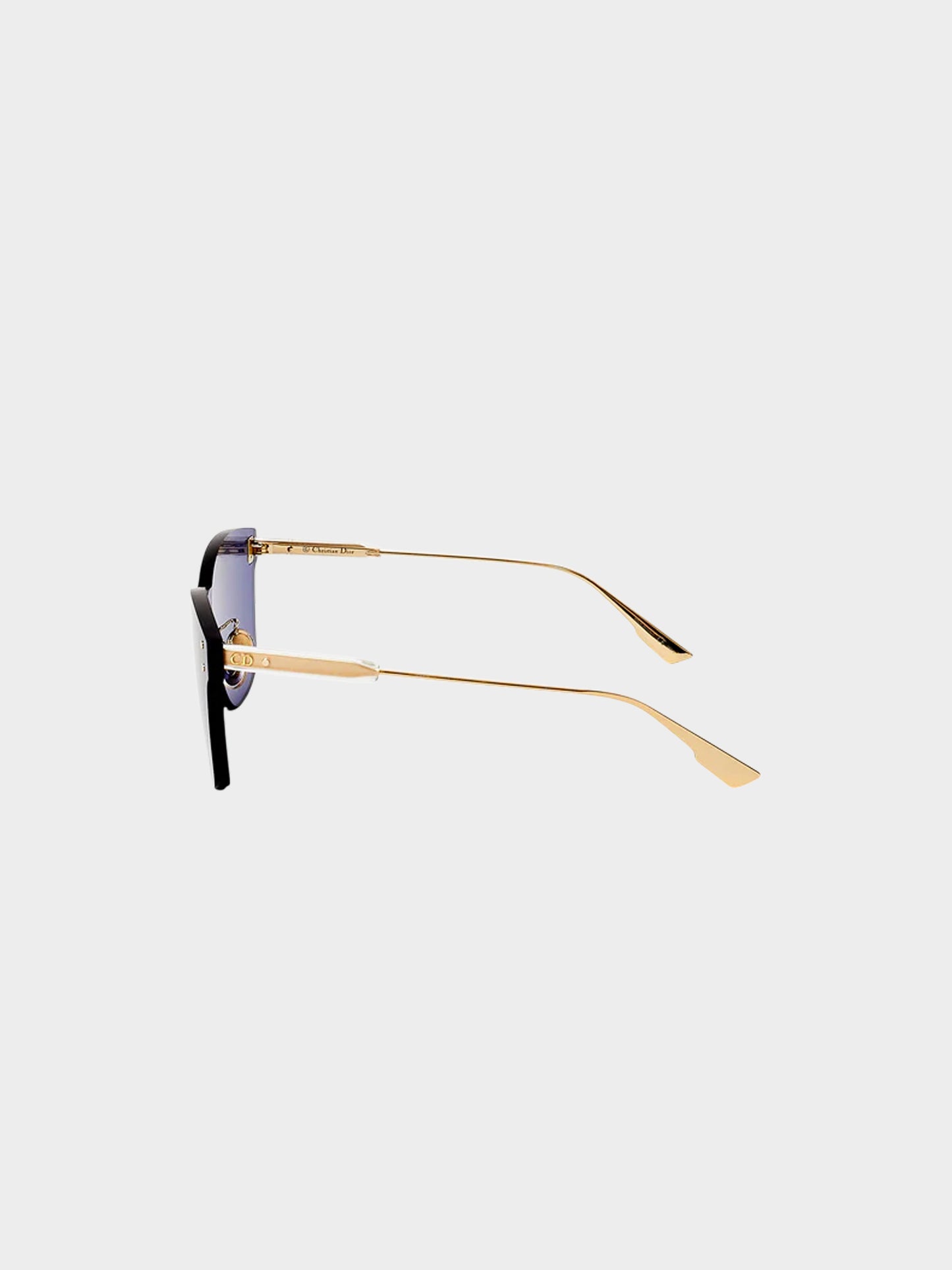 Christian Dior FW 2018 Blue Rimless Quake2 Sunglasses