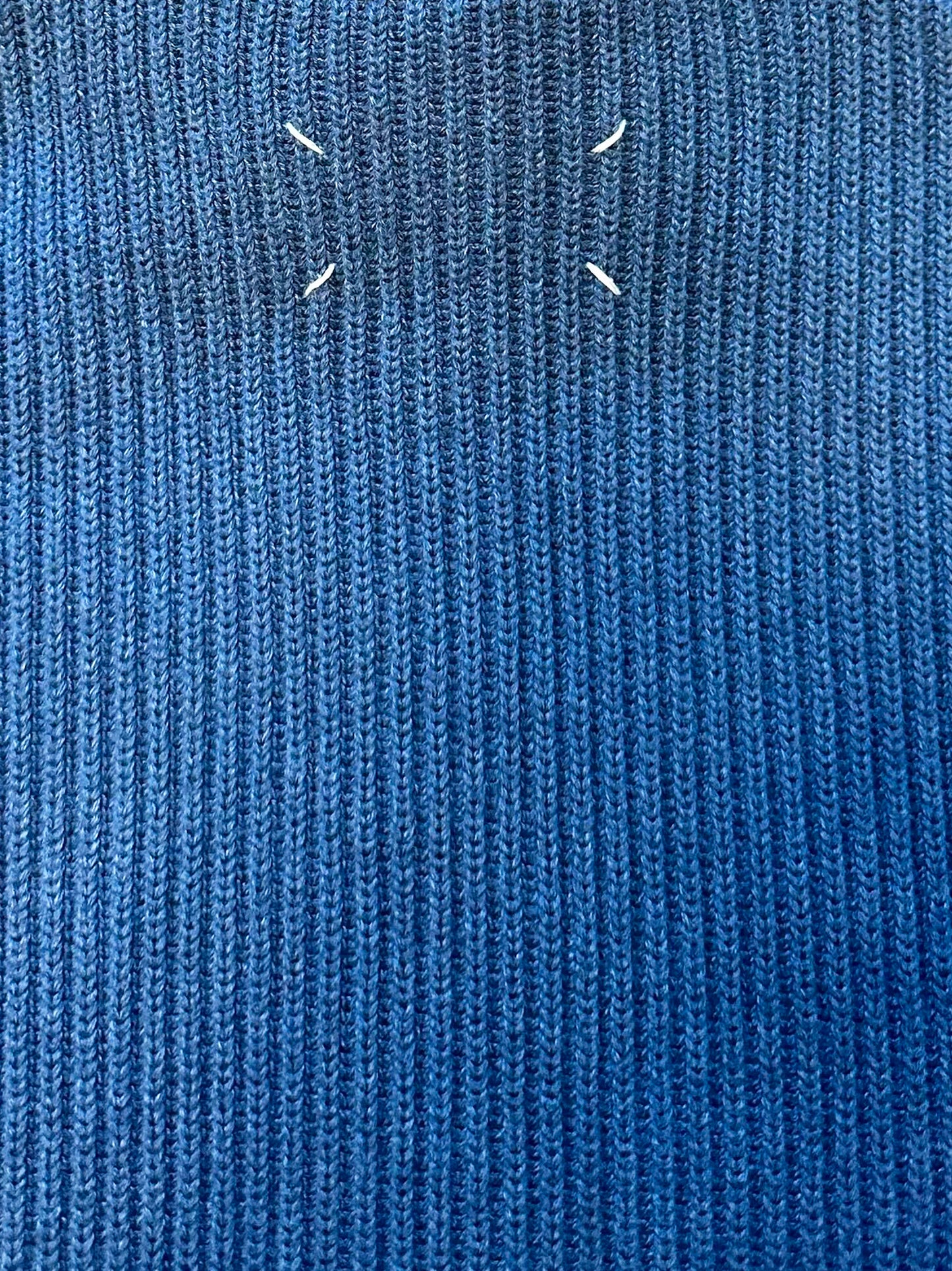 Maison Martin Margiela AW 2009 Blue Lamb Wool Knit Vest