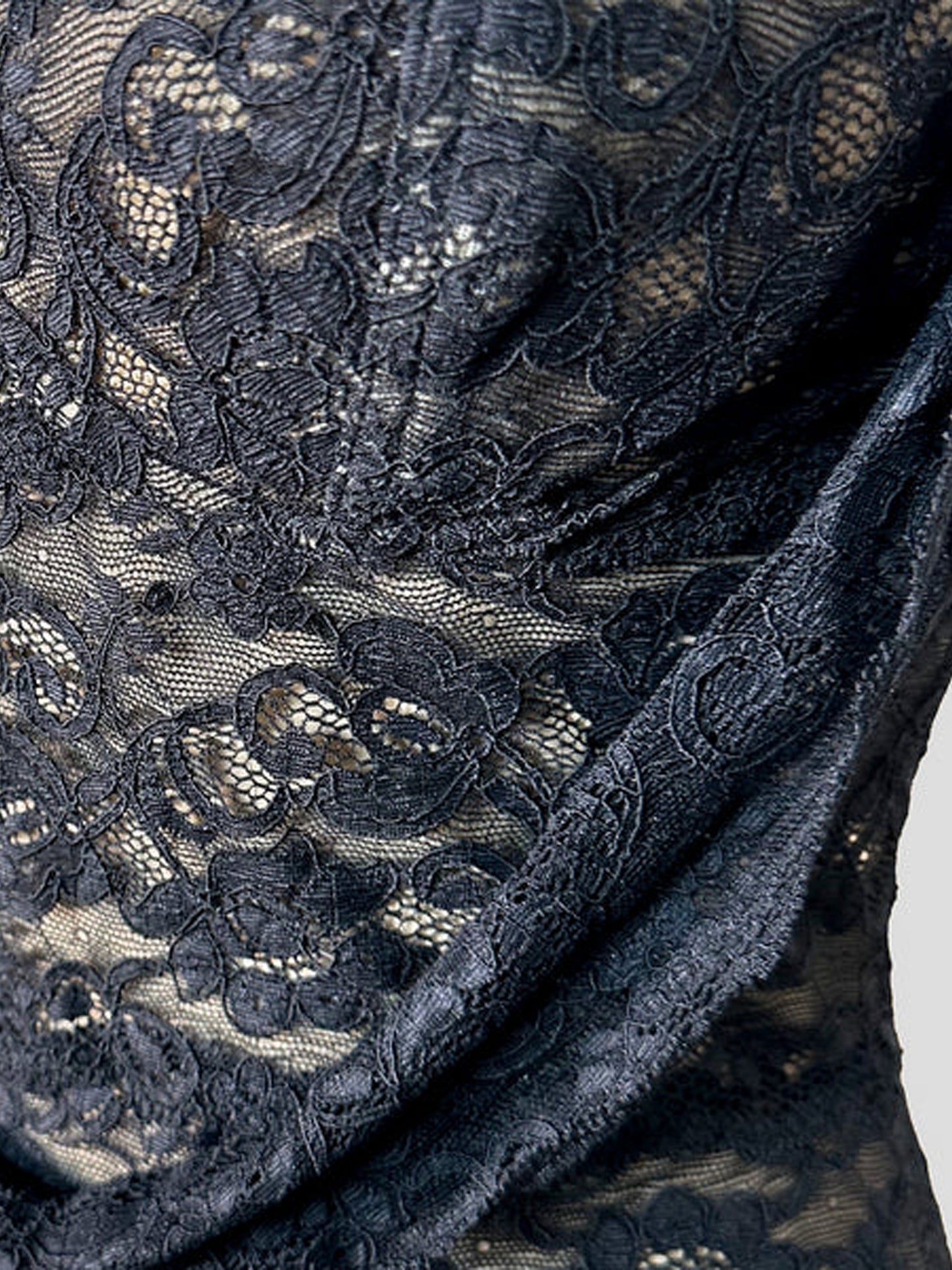 Chantal Thomass 1990s Black Lace Nude-Effect Bustier