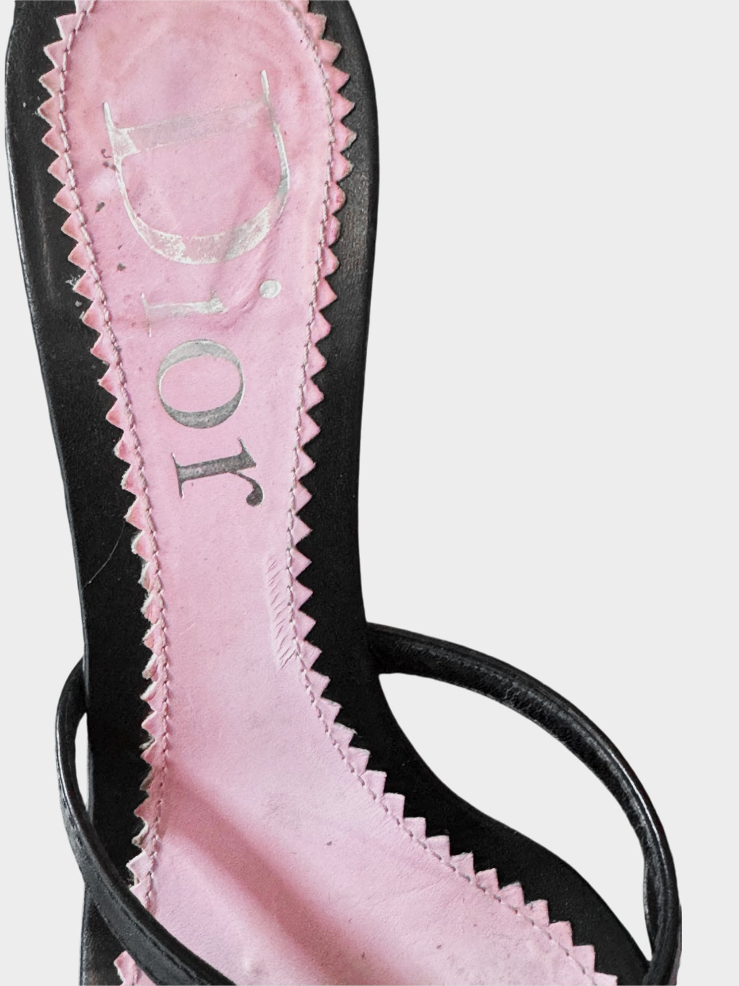 Christian Dior 2000s Black Leather Bow Heels