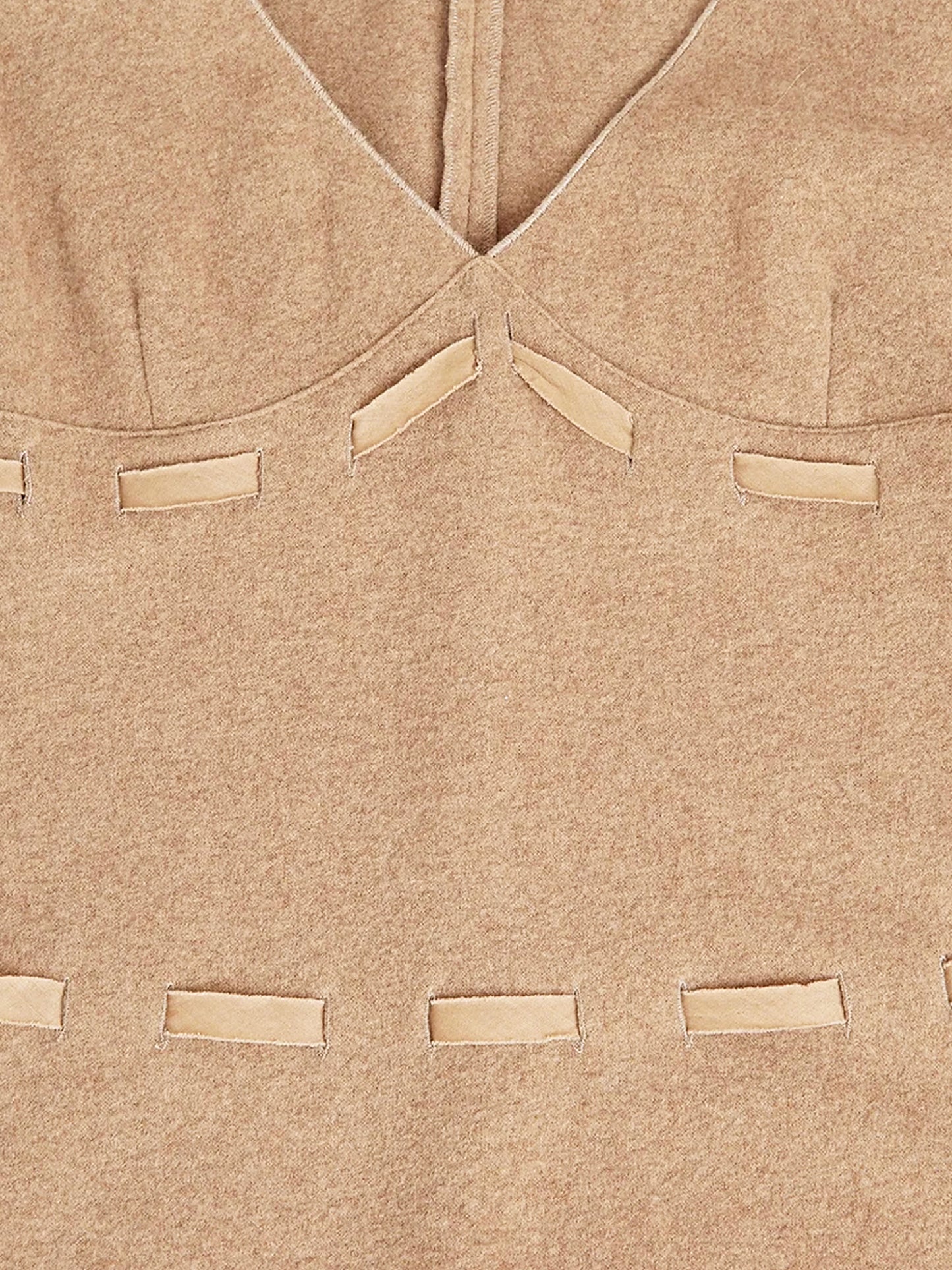 Miu Miu FW 1999 Beige Virgin Wool Blend Dress