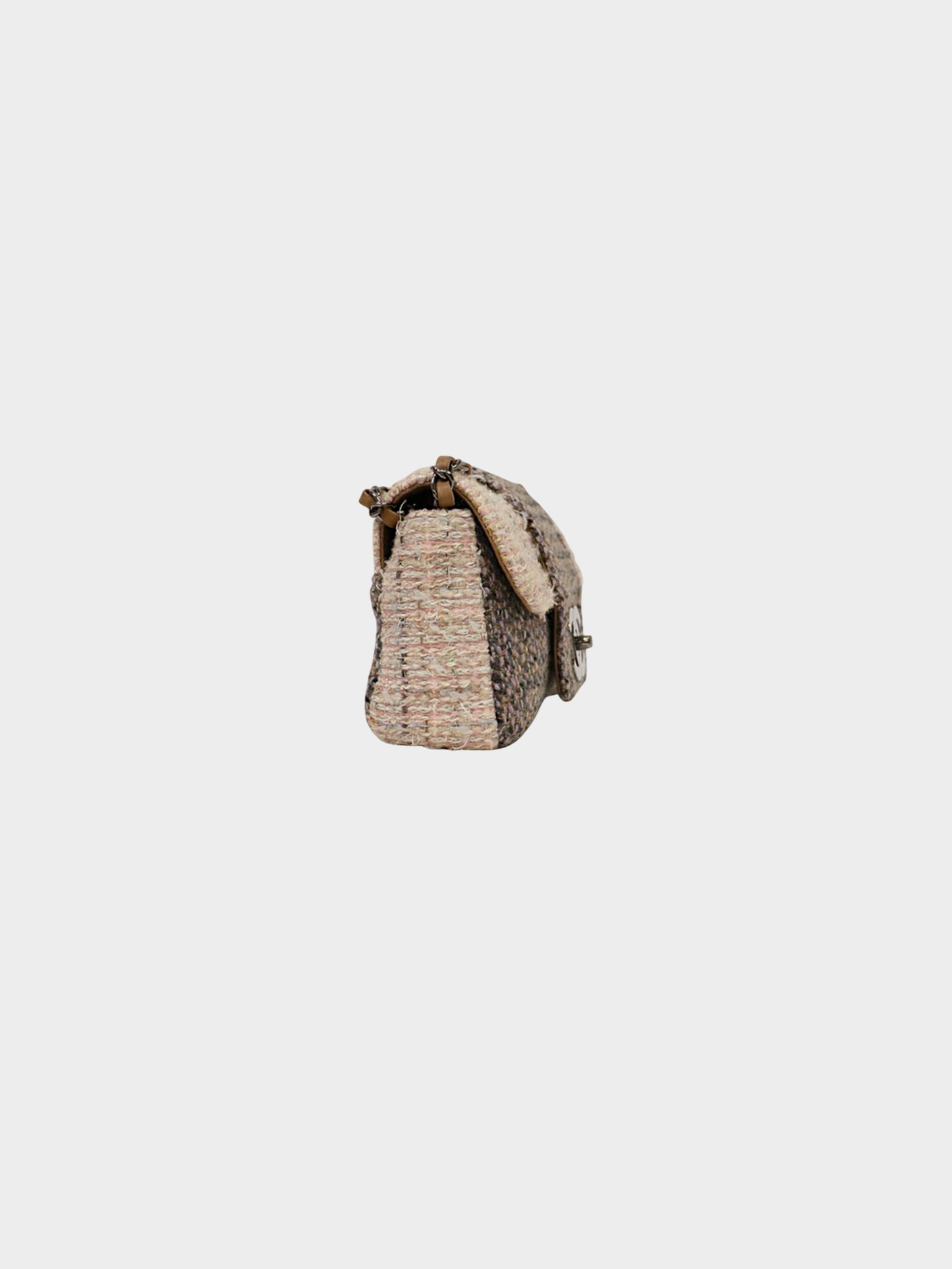 Chanel 2005 Pink and Grey Fantasy Tweed Flap Bag