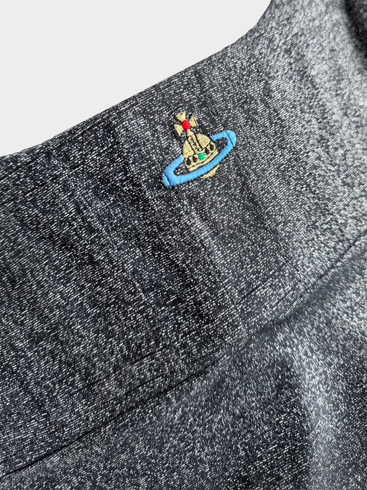 Vivienne Westwood Fall 1995 Rare Grey Glitter Bodycon Dress