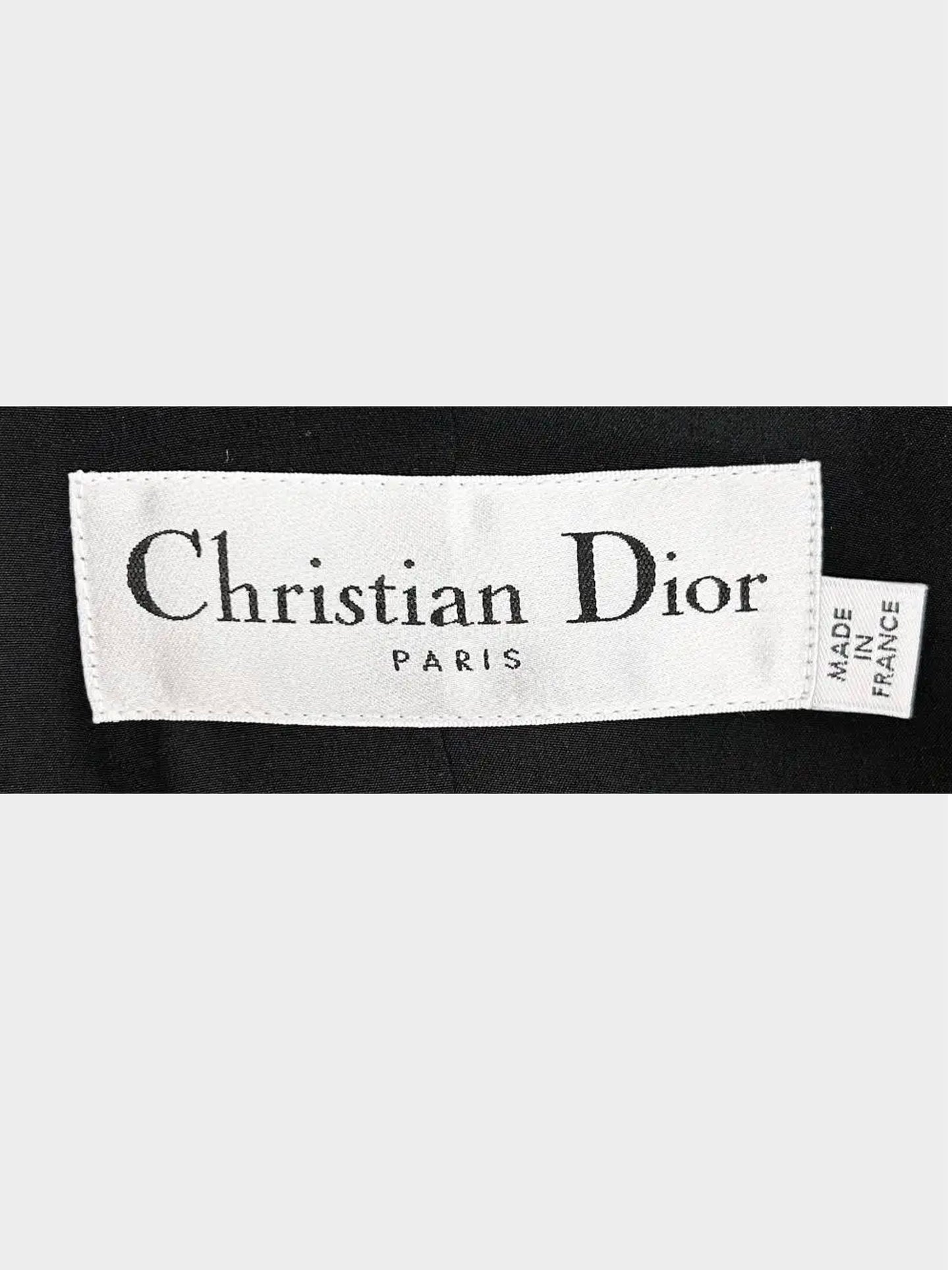 Christian Dior 2010s Beige and Black Check Jacket