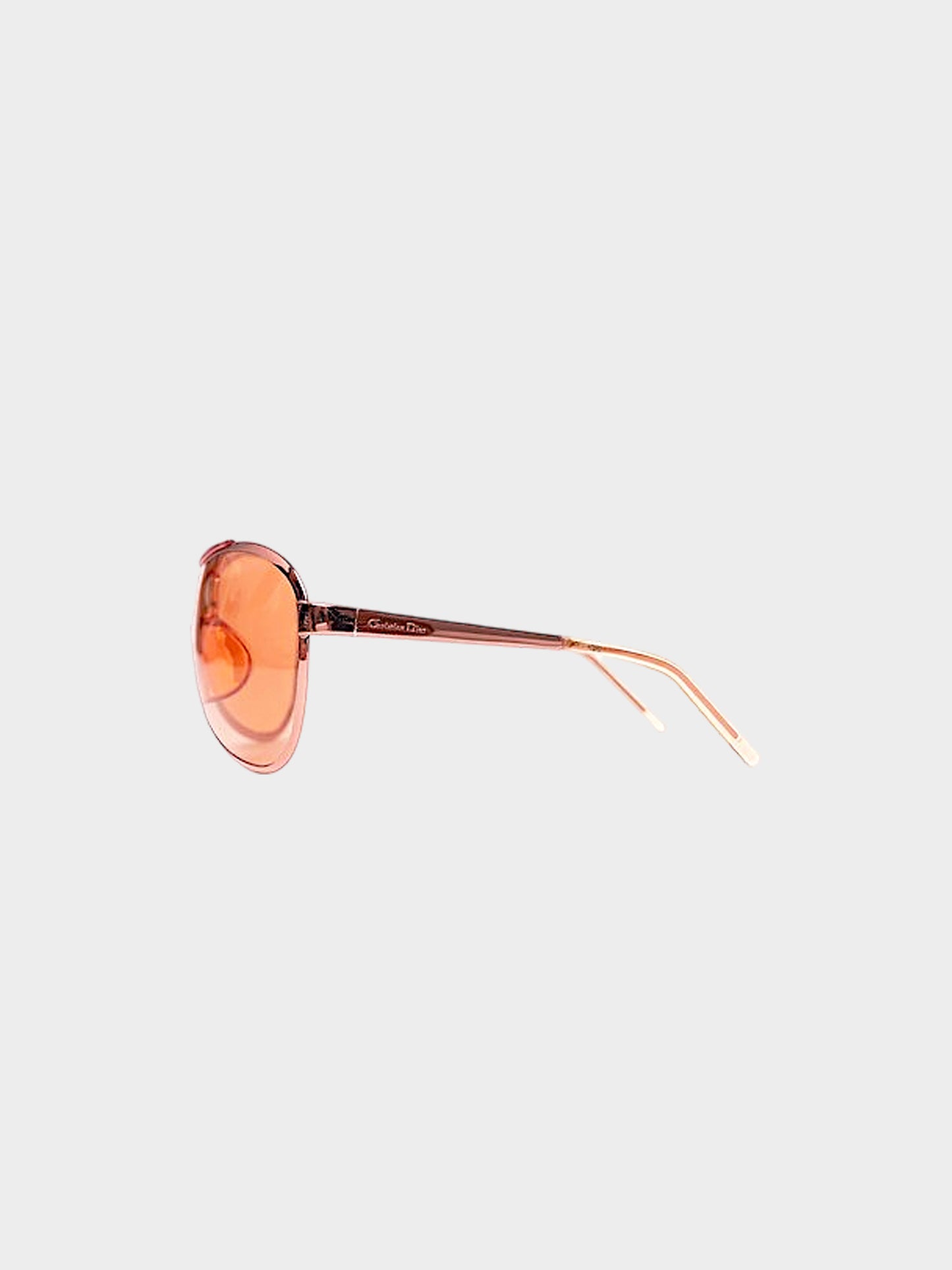 Christian Dior by John Galliano SS 2000 Pink Rodeo Drive Shield Sunglasses