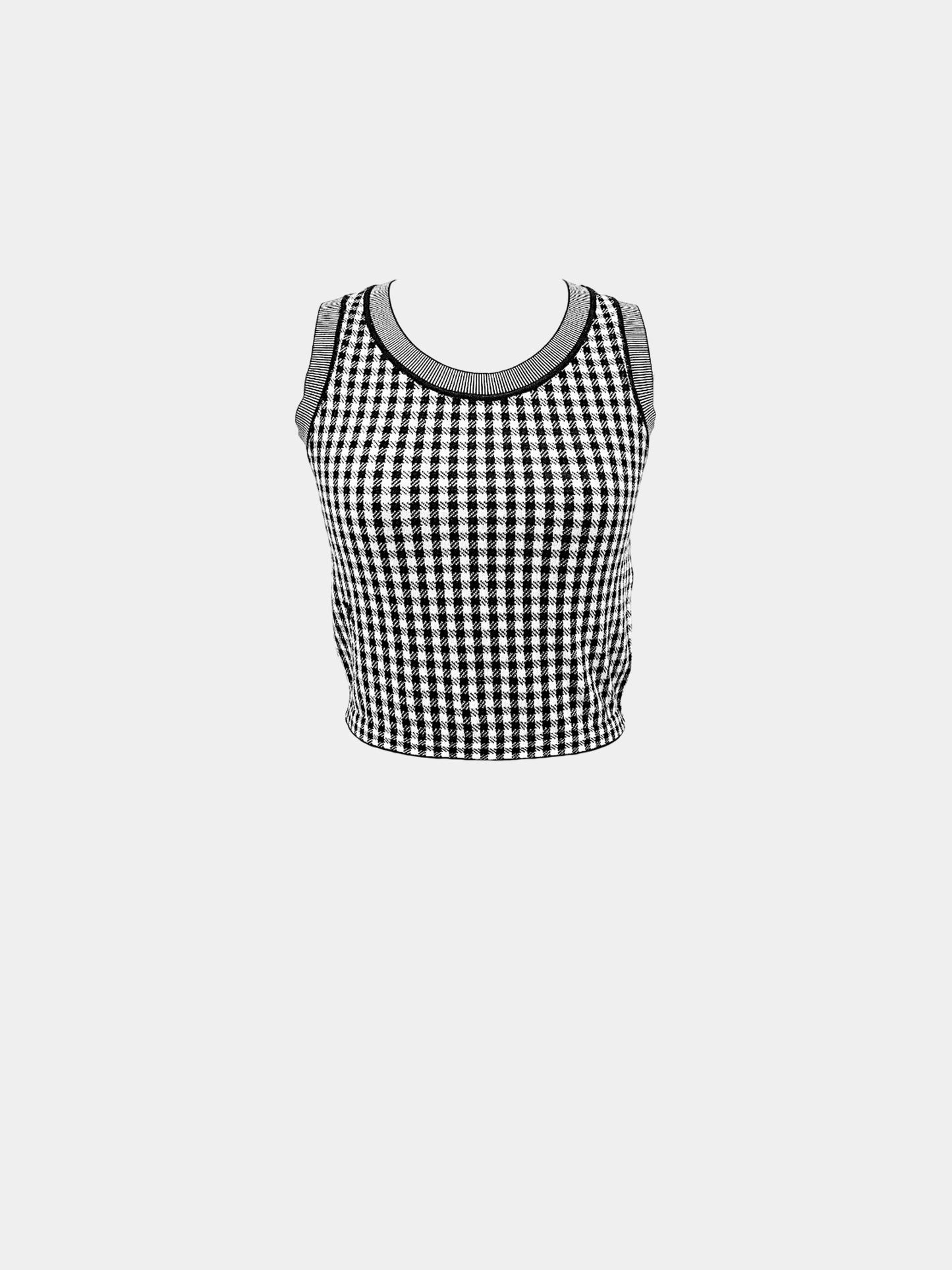 Christian Dior 2020s Check Cashmere-silk Knit Twin Set