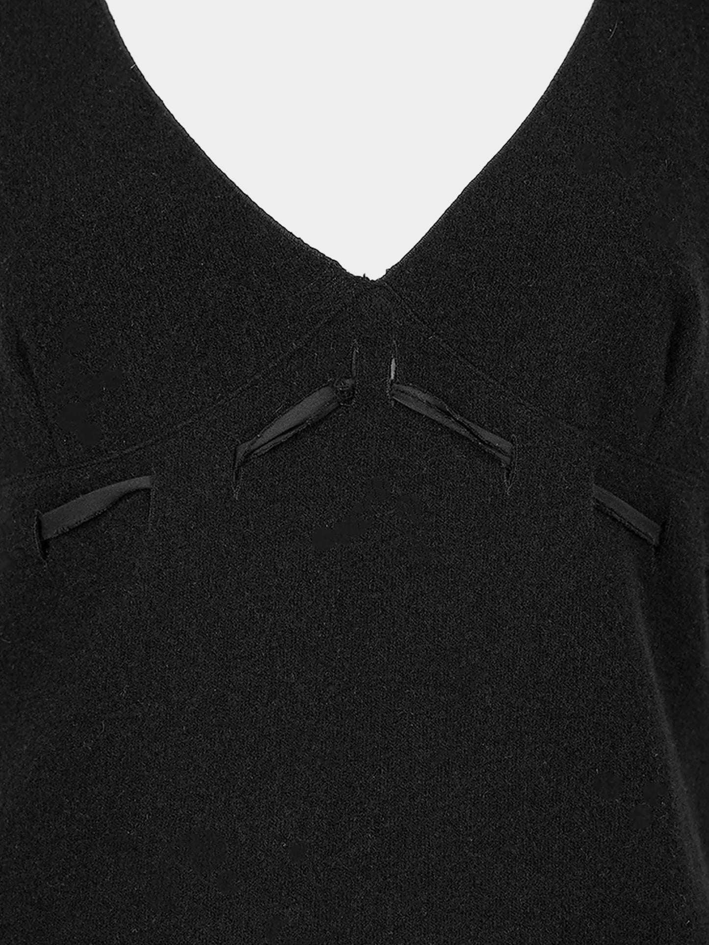 Miu Miu FW 1999 Black Virgin Wool Blend Dress