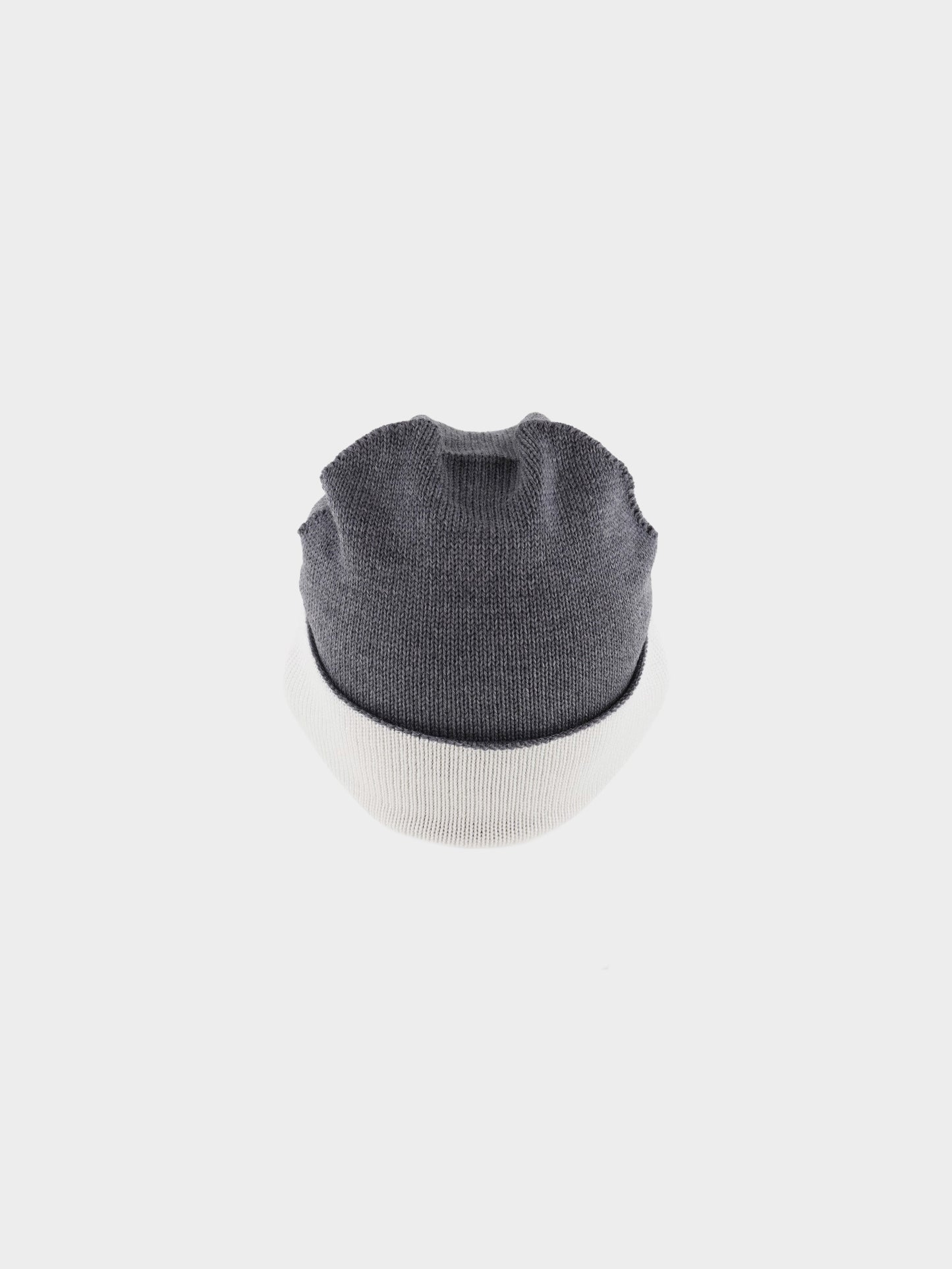 Chanel Sport 2000s Grey Wool Blend Knit Logo Beanie