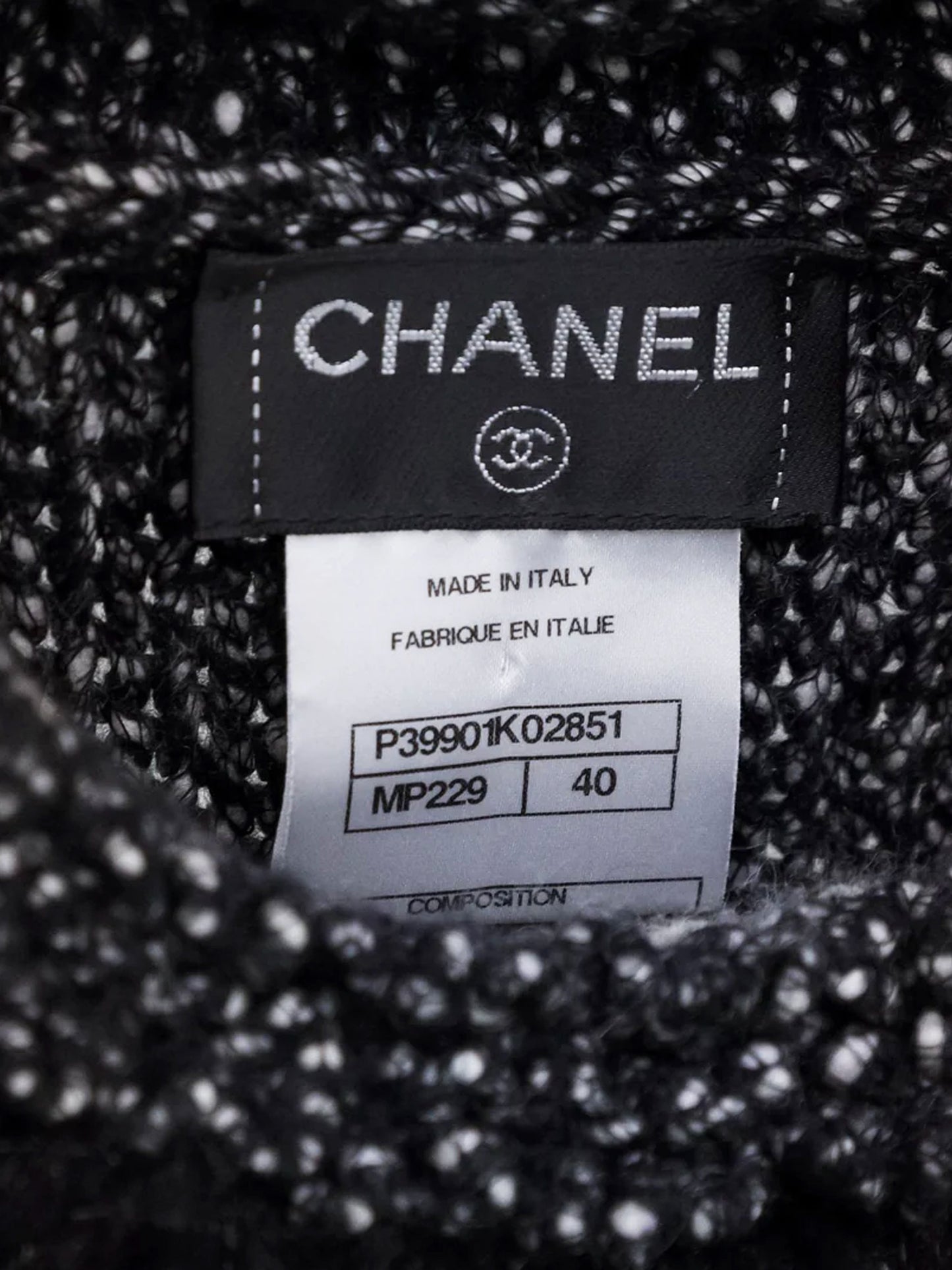 Chanel Fall 2010 Mottled Tweed and Faux-Fur Trim Sweater Dress