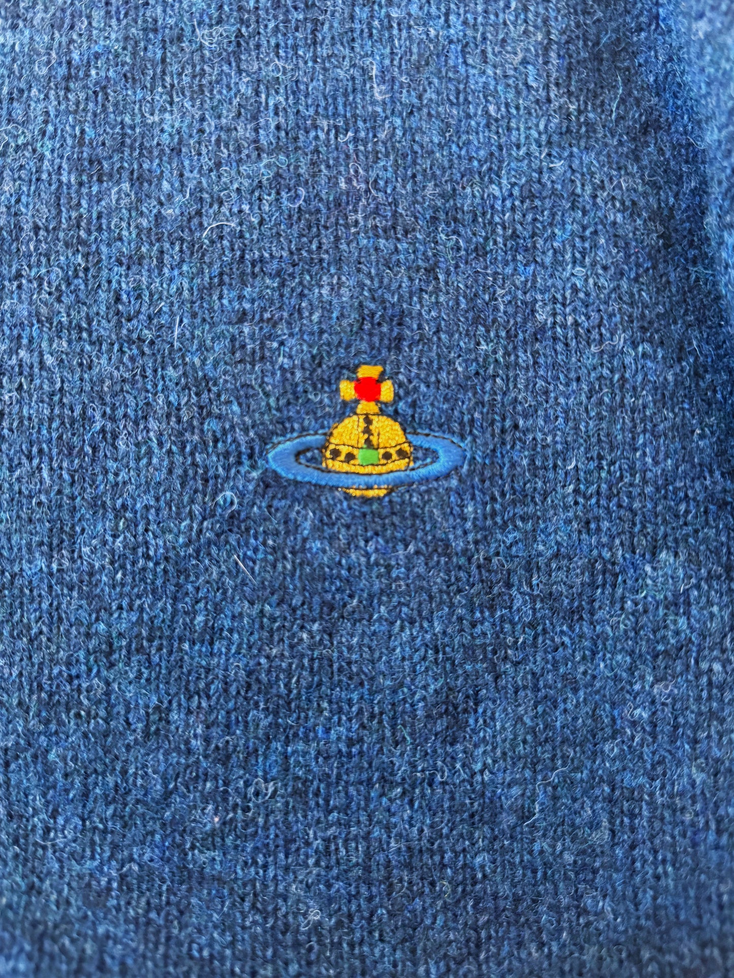 Vivienne Westwood 1990s Mens Lamb Wool Knit Orb Sweater