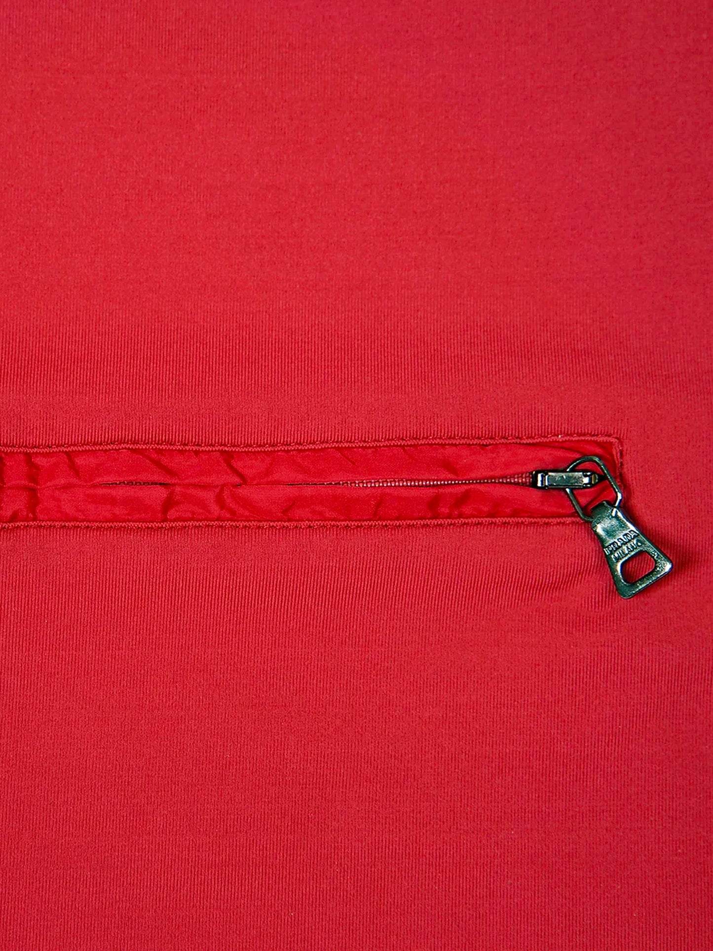 Prada Linea Rossa SS 1999 Red Pocket Tank Top