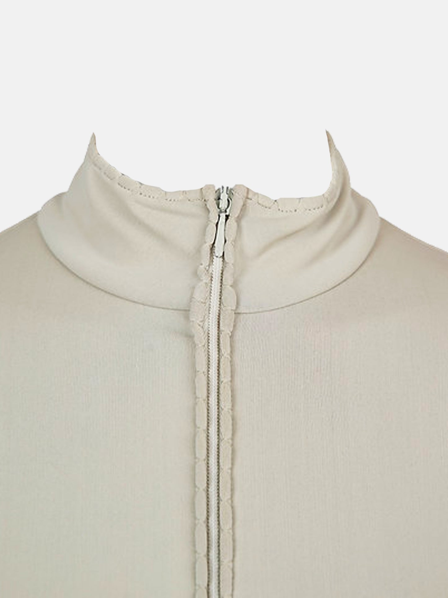 Miu Miu FW 1999 Beige Neoprene and Silk Jacket