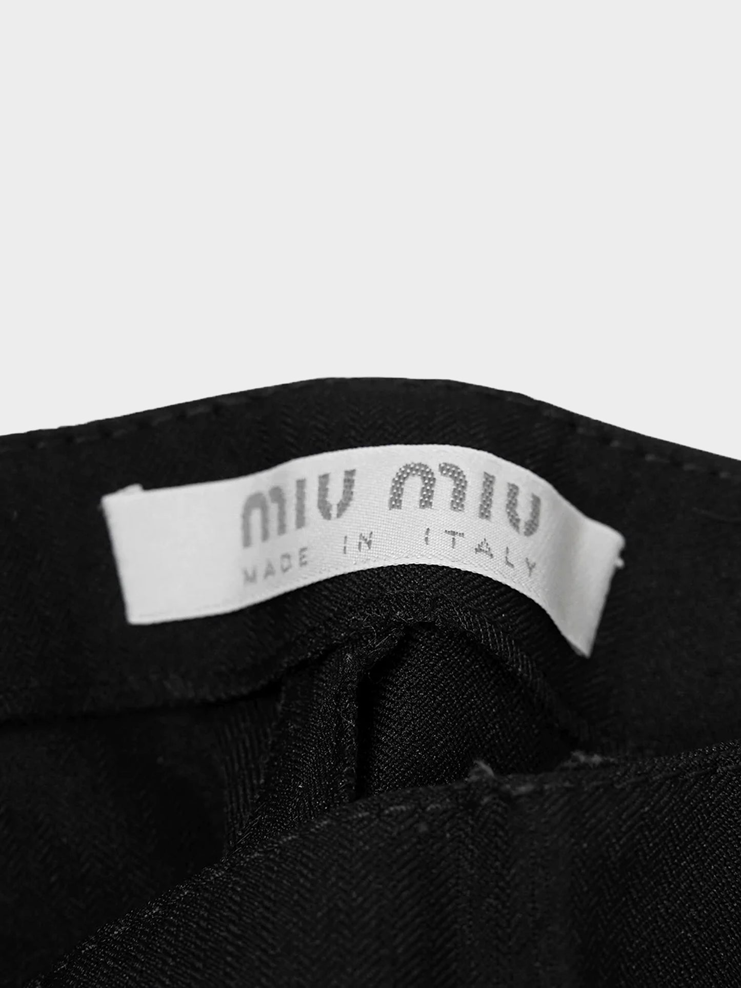 Prada FW 2000 Black Top and Pants Set