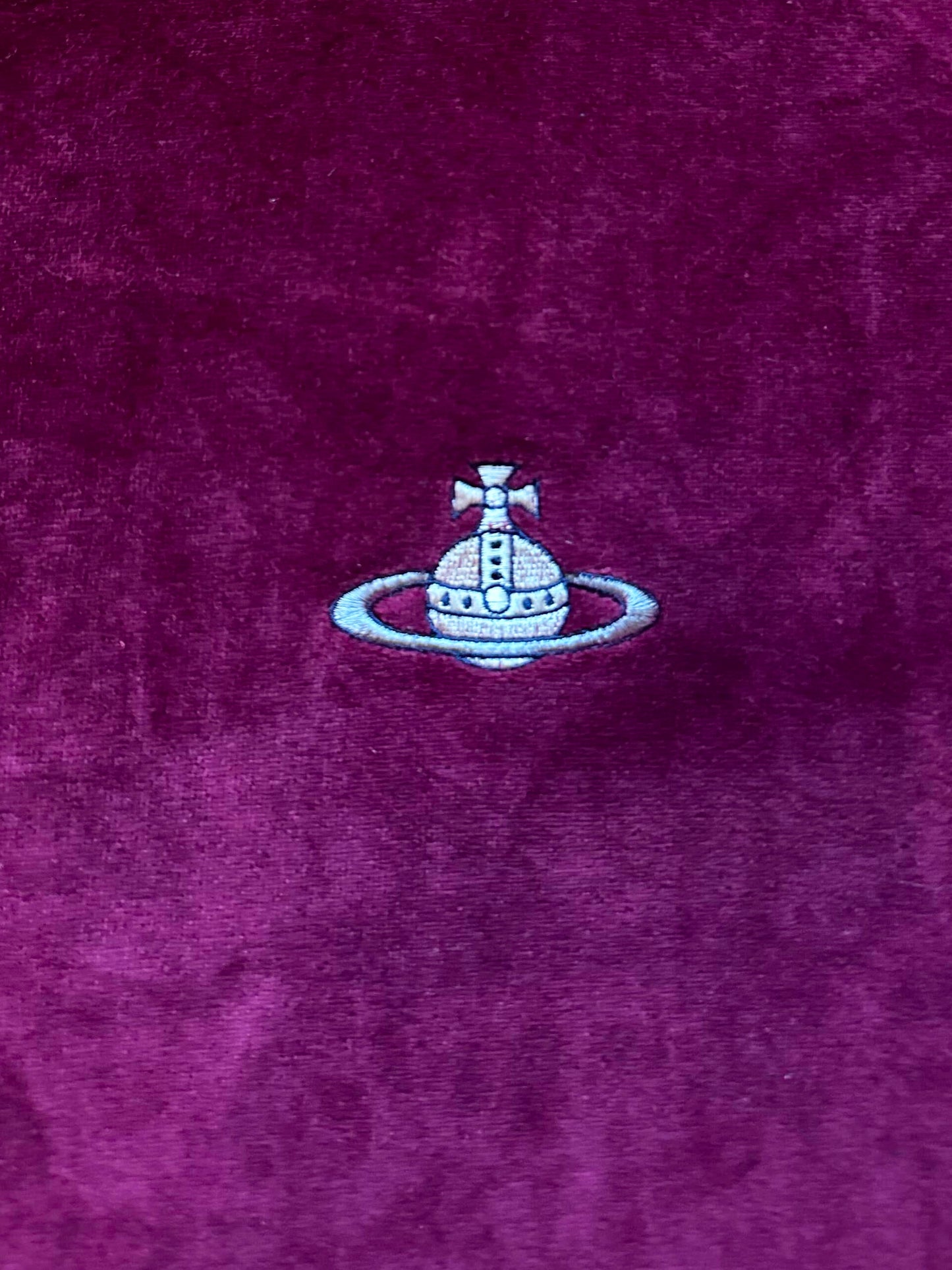 Vivienne Westwood 2000s Velour Violet Orb Sweater