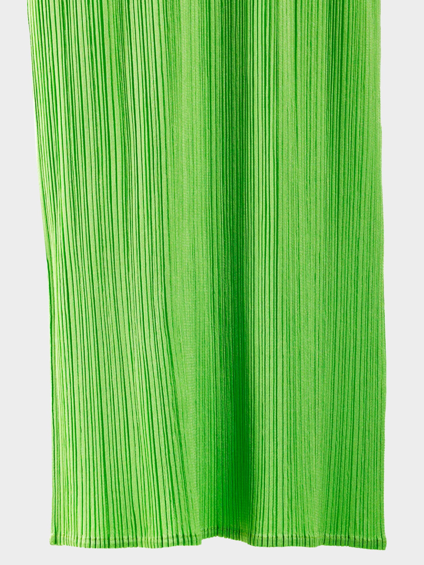 Issey Miyake 2000s Pleats Please Lime Dress