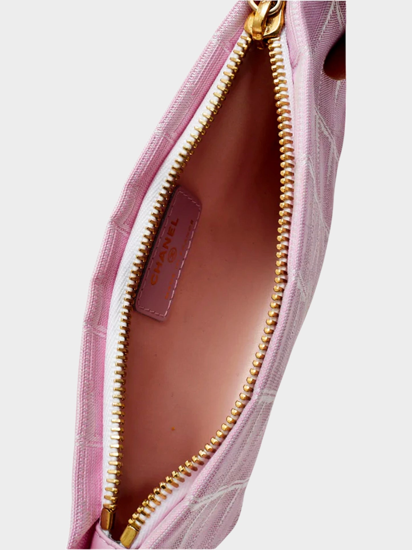 Chanel 2006-2008 Tavel Line Pink Chocolate Bar Pouch