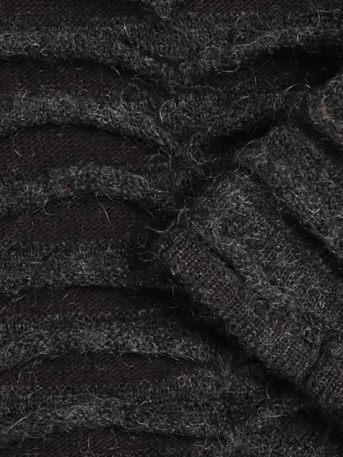 Maison Martin Margiela AW 2010 Black Mohair Blend Knit Dress and Sleeves