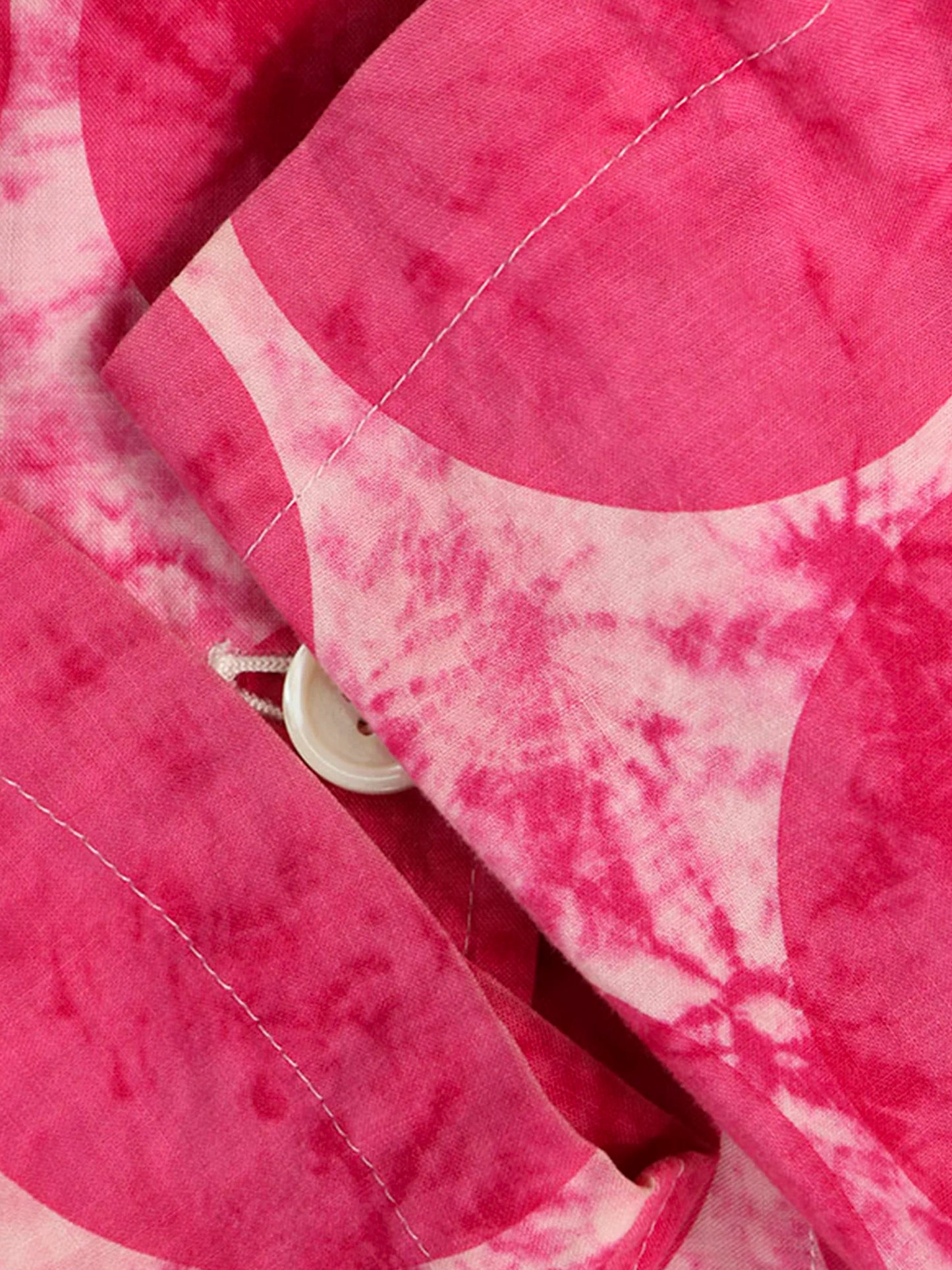 Comme des Garçons Homme Plus SS 2001 Pink Polka Dot Tie-dye Effect Jacket