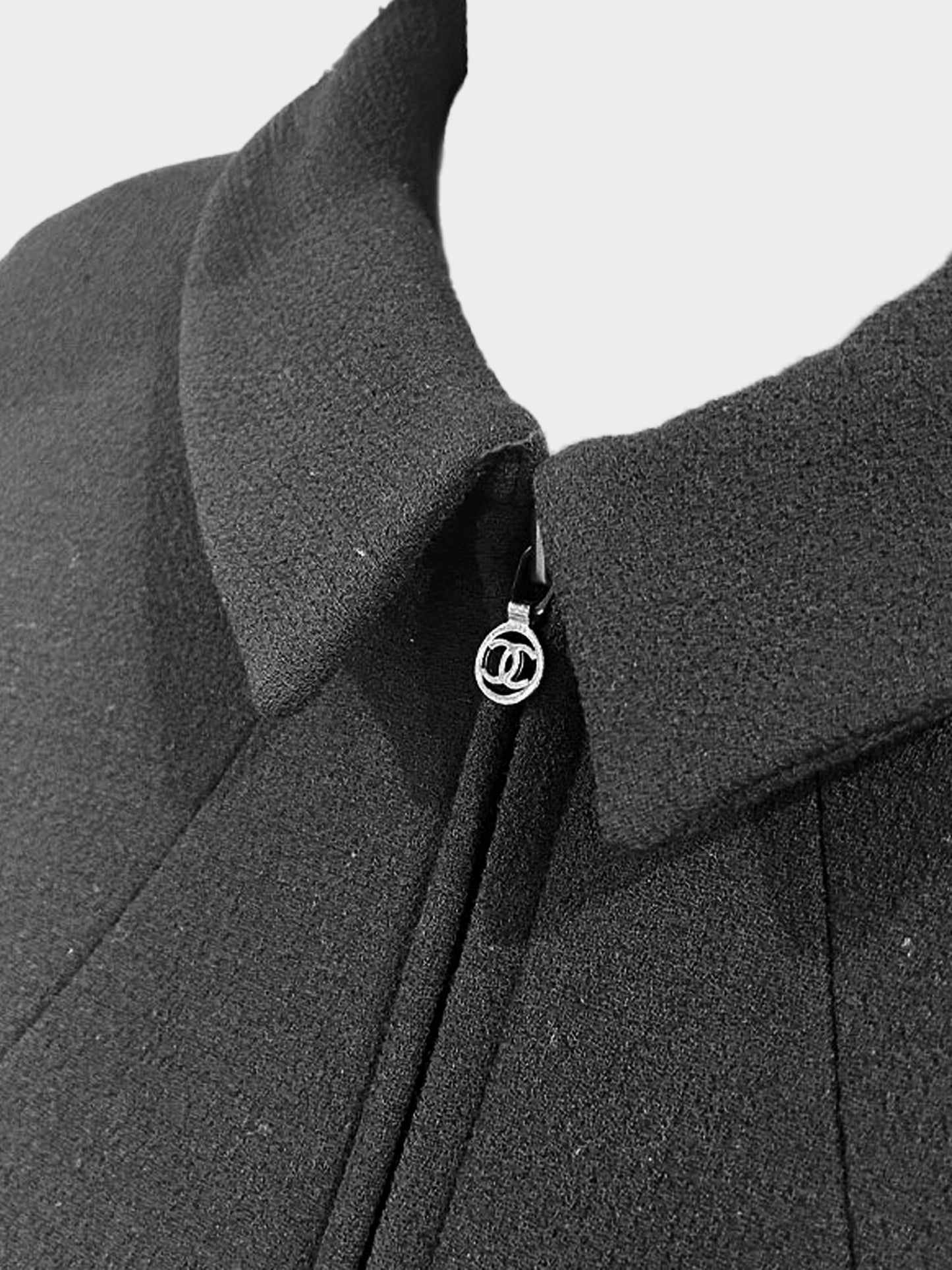 Chanel 2000s Black Wool Jacket