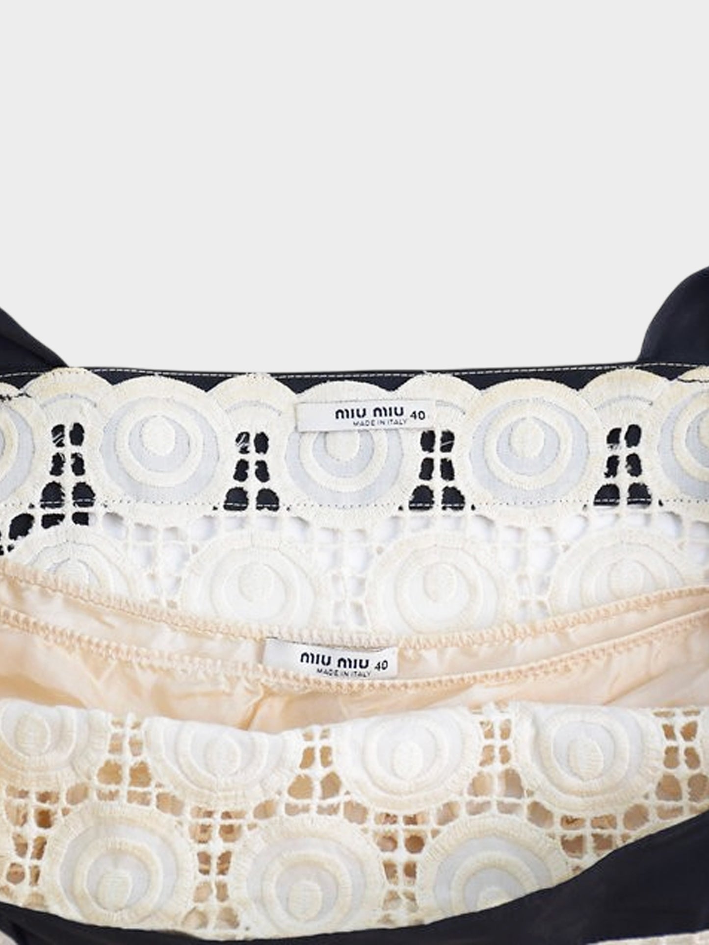 Miu Miu SS 2006 Cream Anglaise Broderie Dress