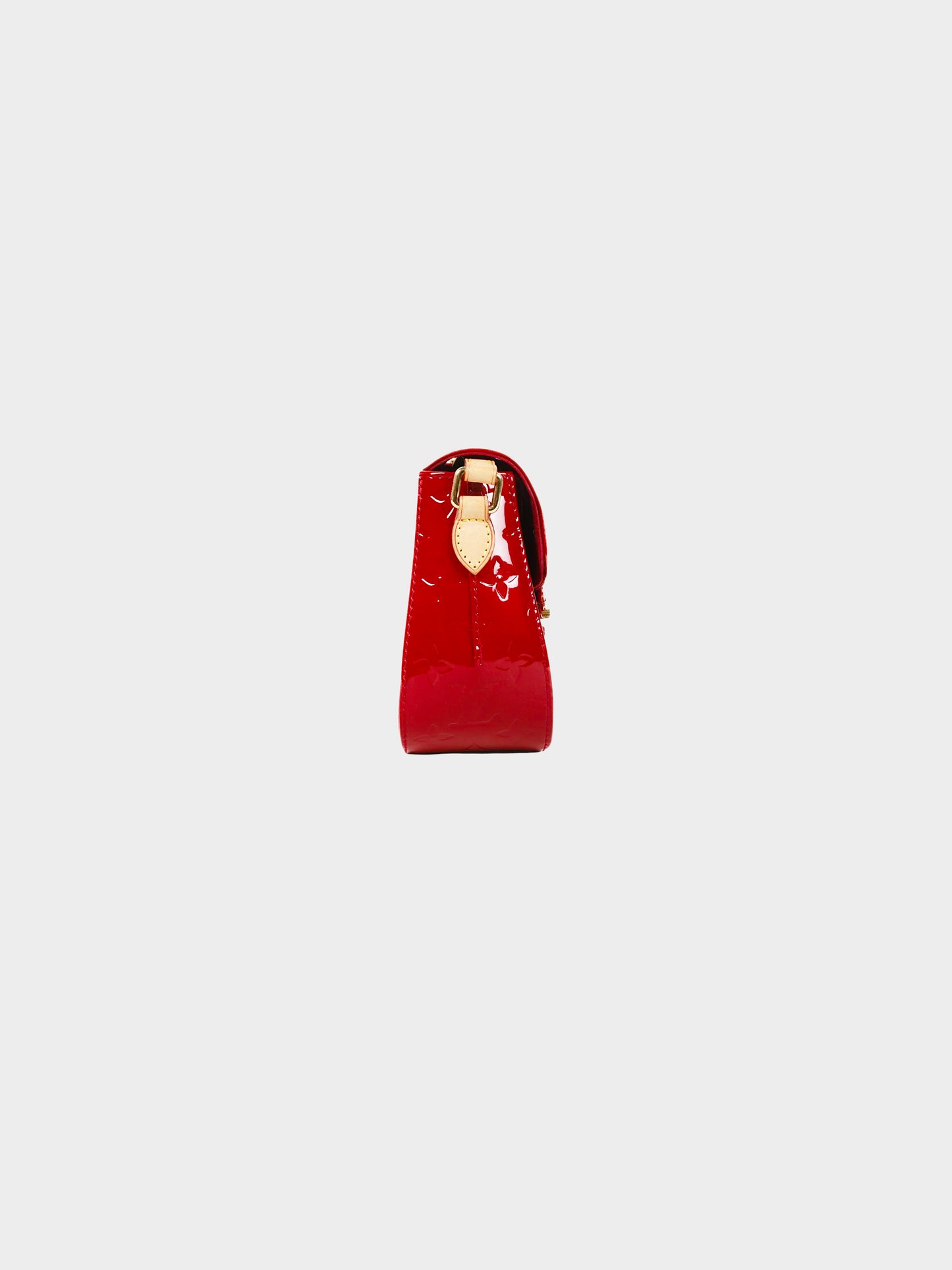 Louis Vuitton 2011 Red Monogram Vernis Bellflower GM Bag