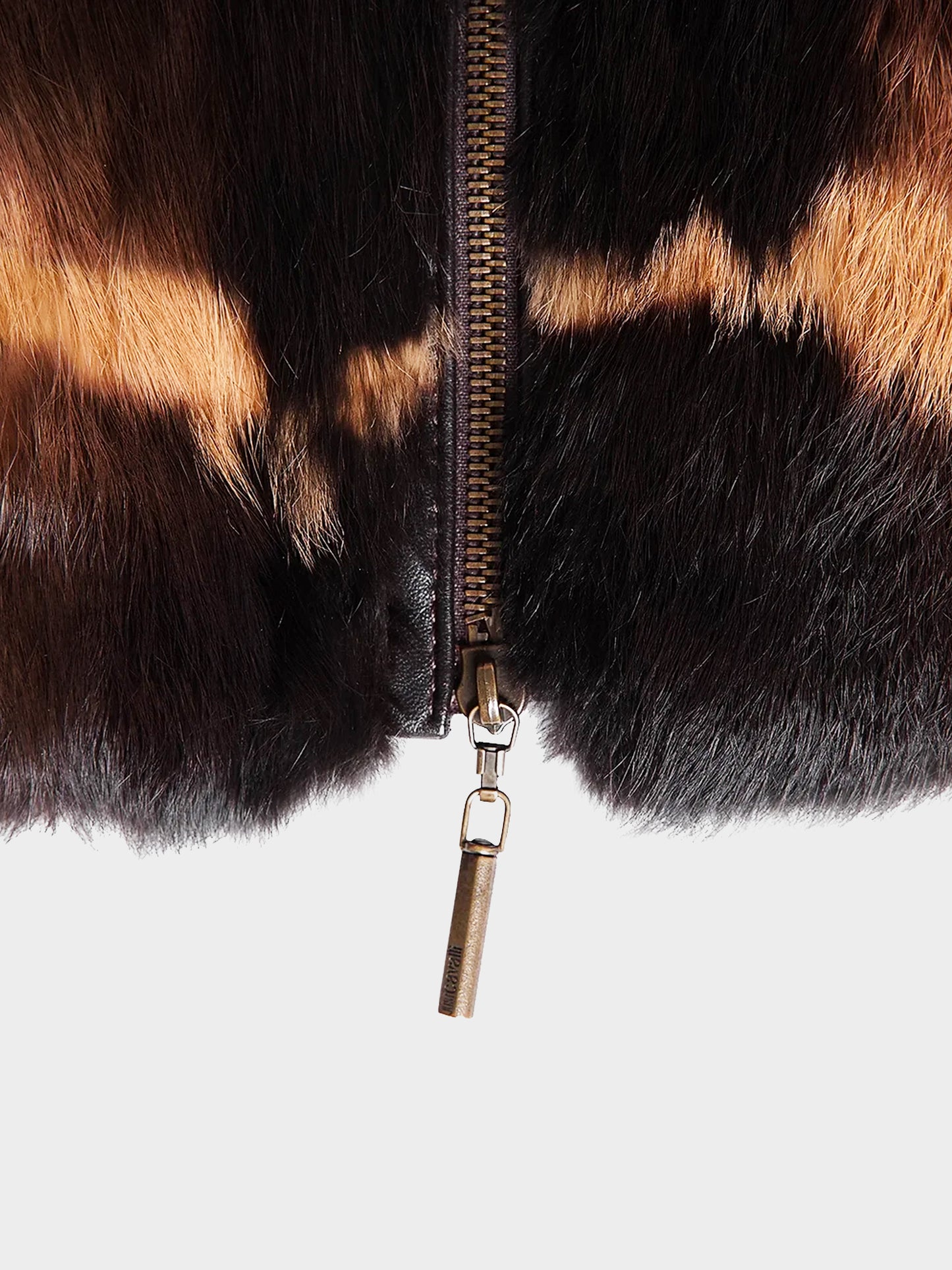 Roberto Cavalli Just Cavalli 2010s Brown Rabbit Fur Jacket