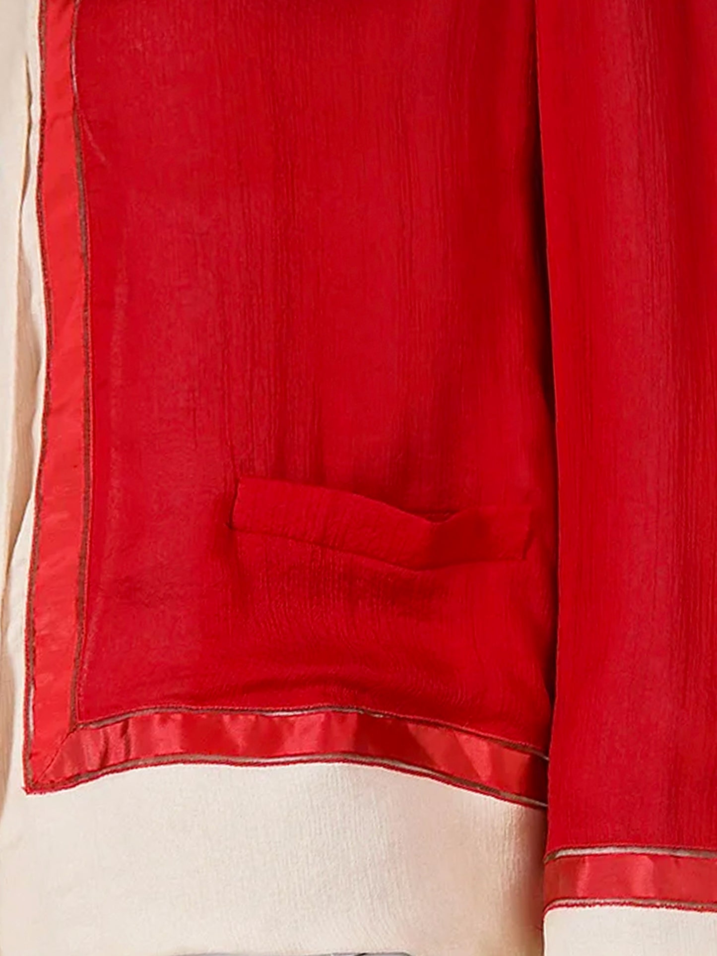 Prada SS 1997 Runway Red Silk Cardigan