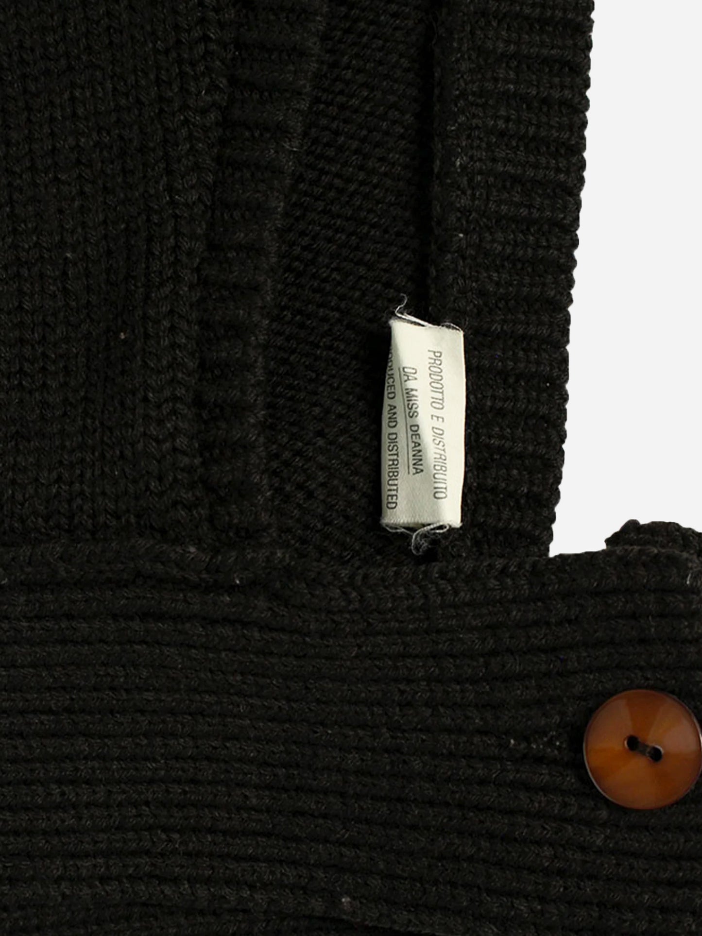 Maison Martin Margiela 1950s REPRODUCTION Black Wool V neck Vest