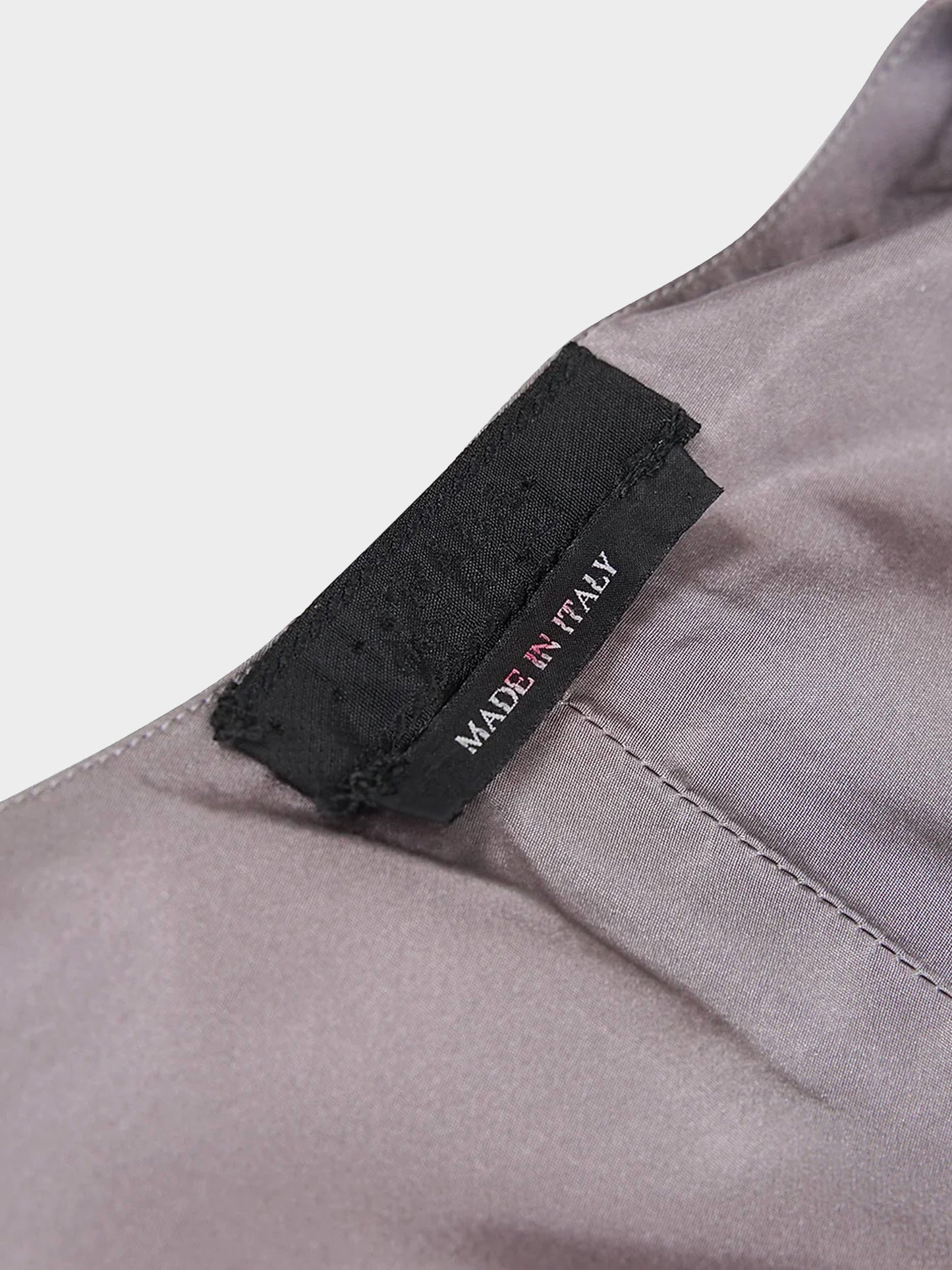 Prada FW 1998 Runway Grey Silk Shift Dress