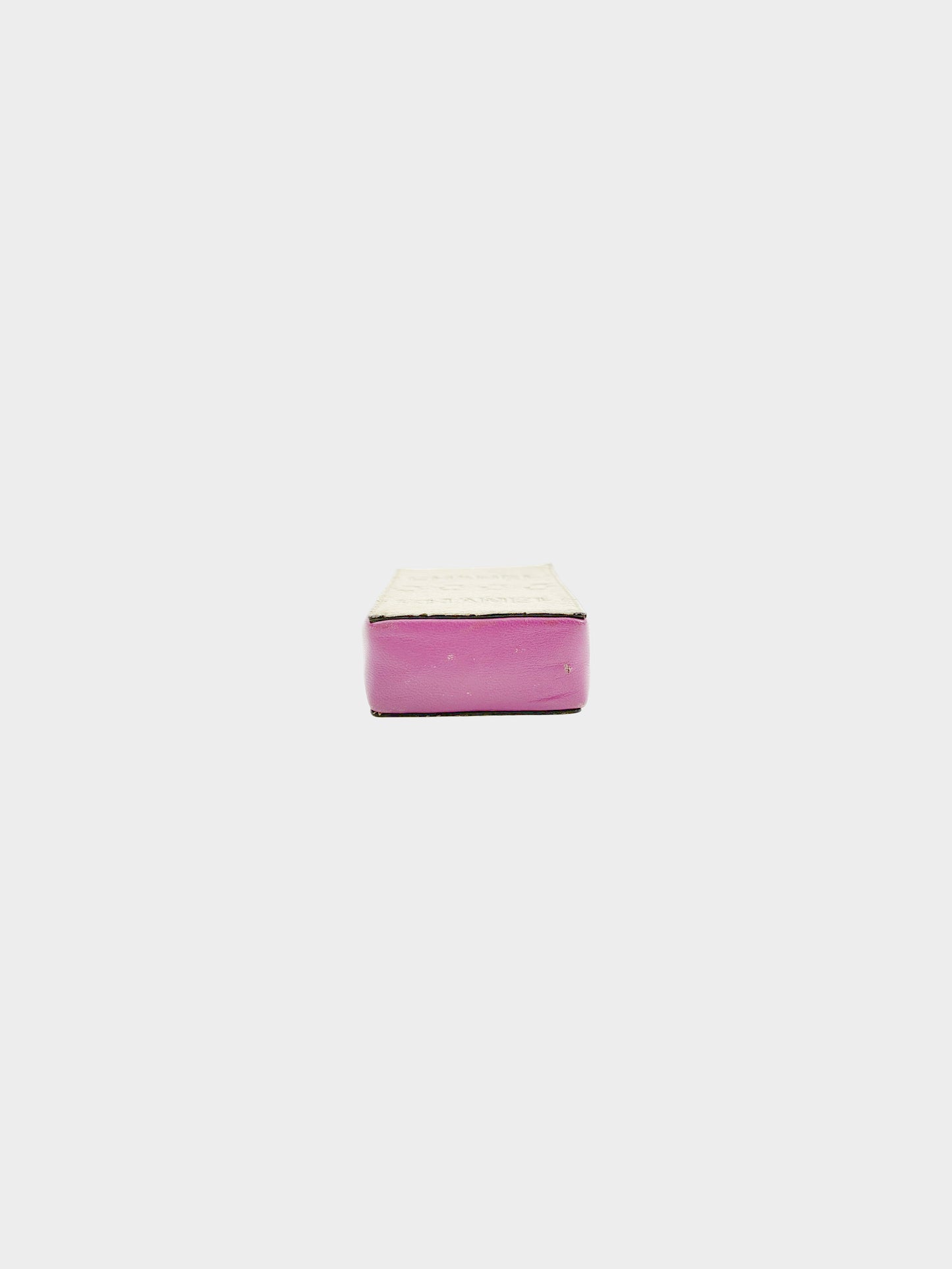 Chanel 2001 Pink Lambskin Leather and Pony Hair Logo Cigarette Case Bag