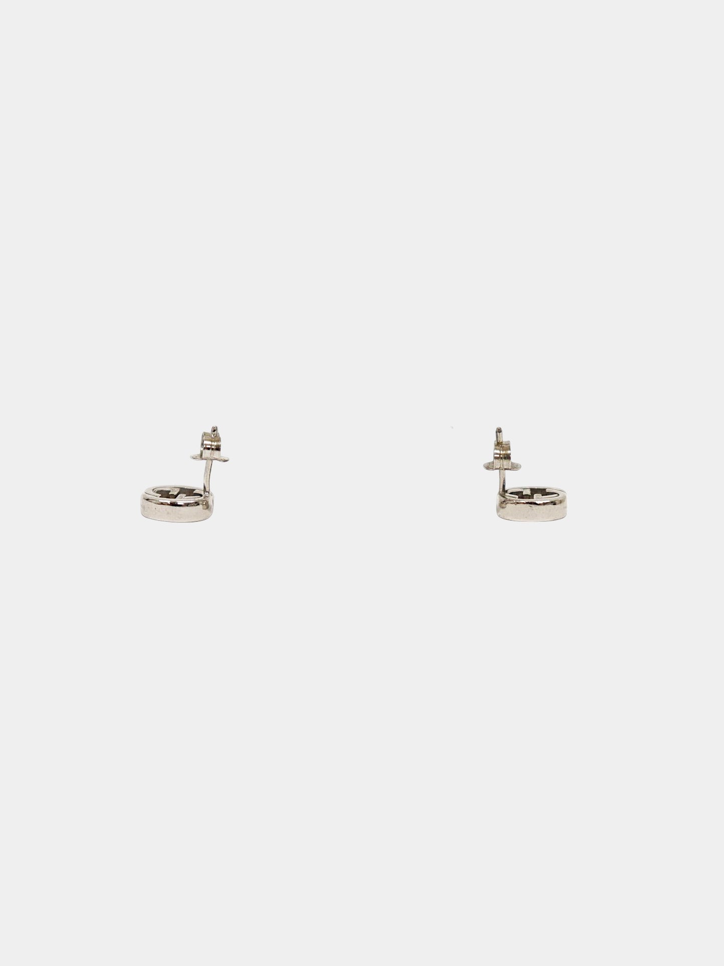 Gucci 2010s 925 Silver Interlocking G Studs