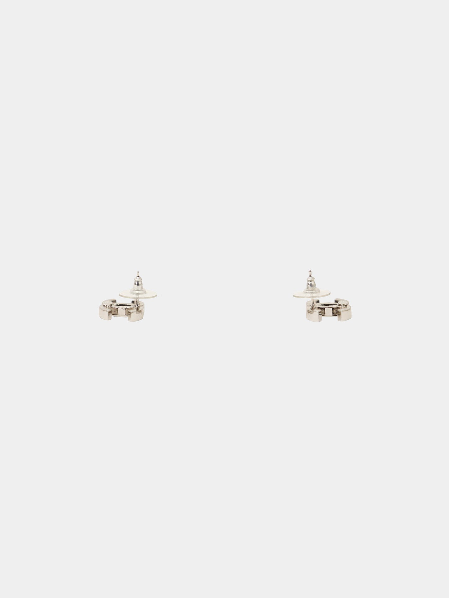 Chanel 2010s Black Enamel CC Earrings