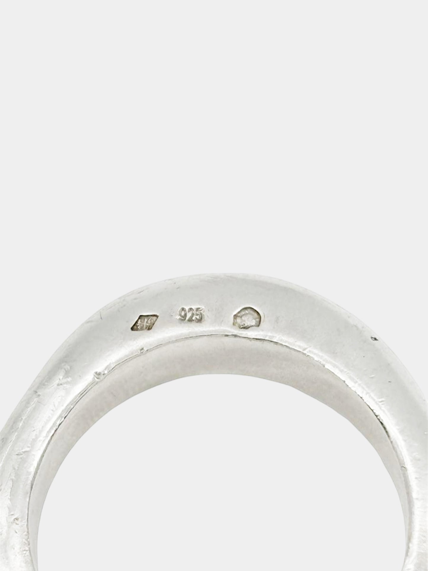 Chanel 2010s 925 Silver Logo Ring Set