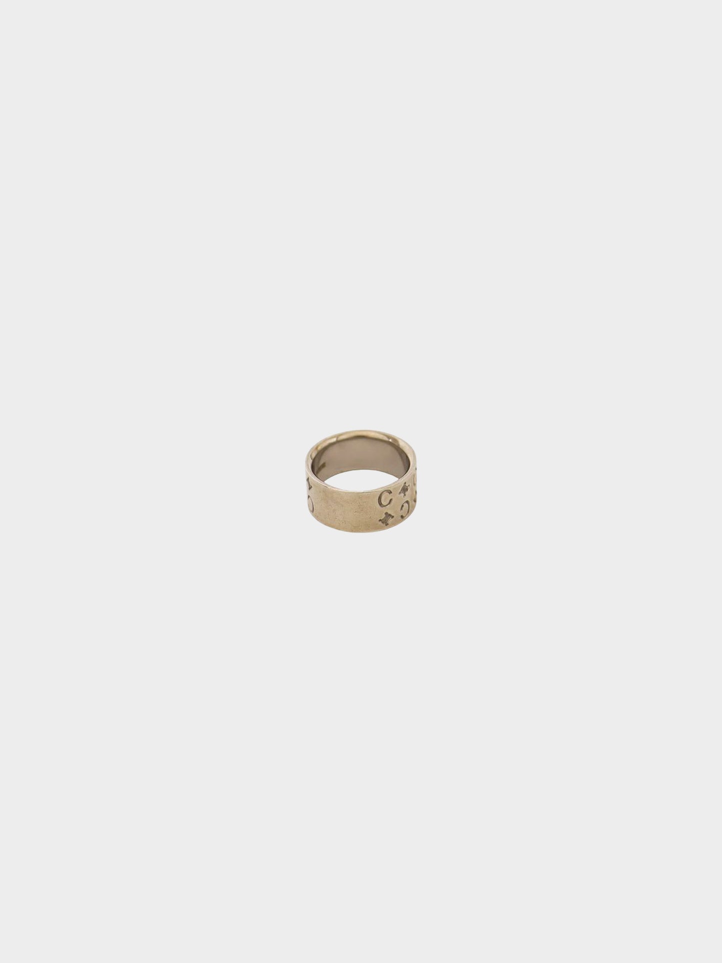 Celine 2000s Silver Macadam C Ring