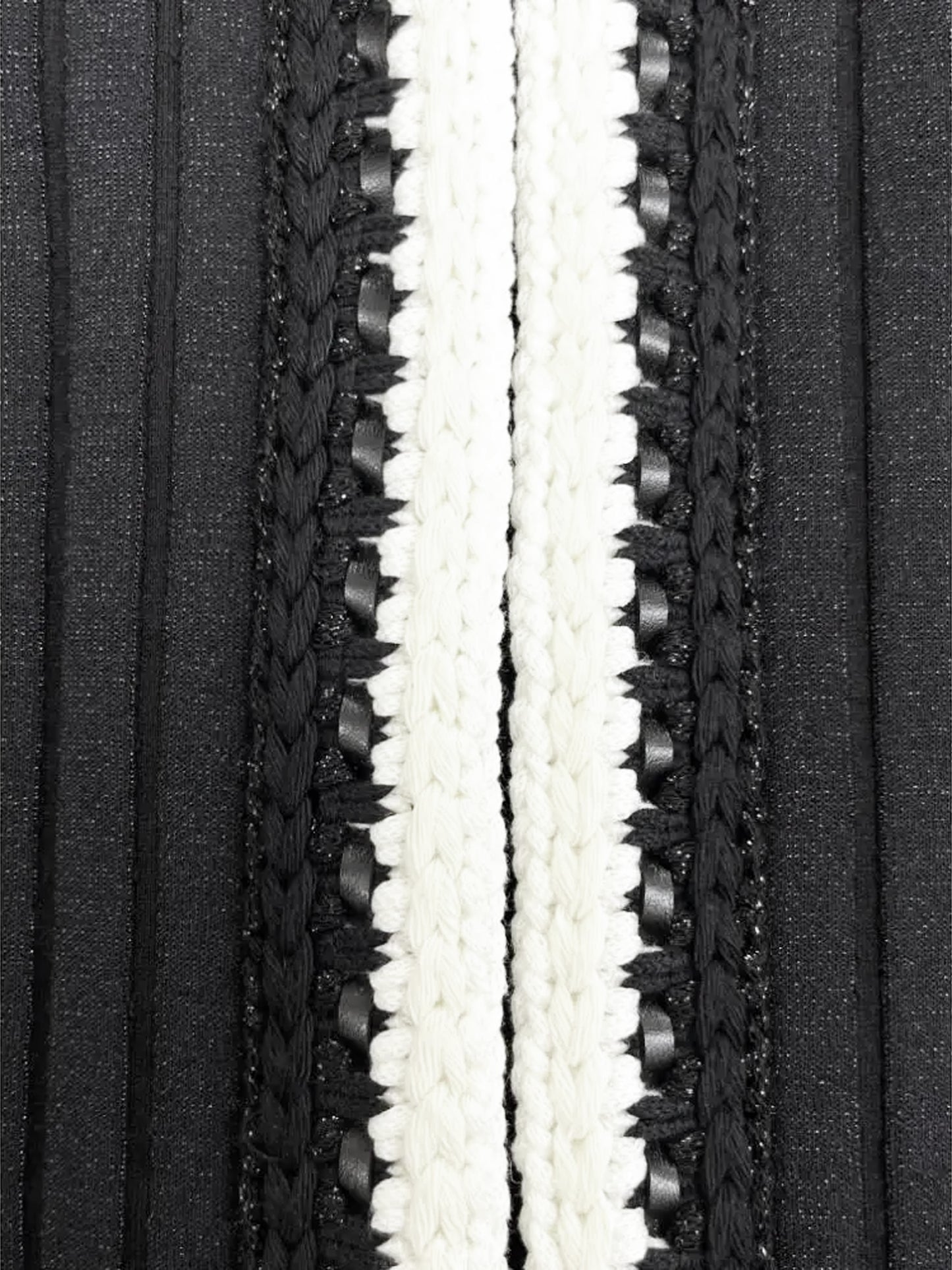 Chanel Cruise 2022 Black Ribbed Crochet Trim Jacket