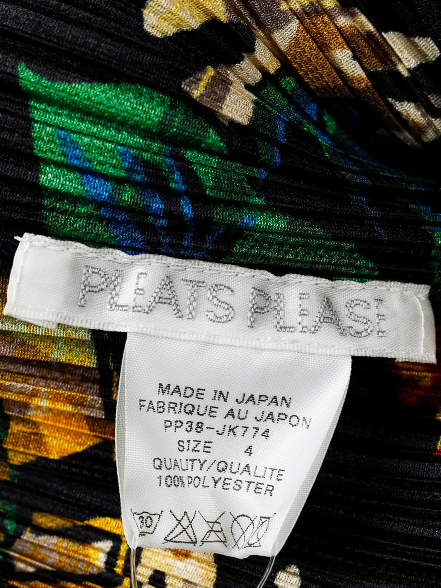 Issey Miyake Pleats Please 2000s Hawaiian Print Fringed Cardigan