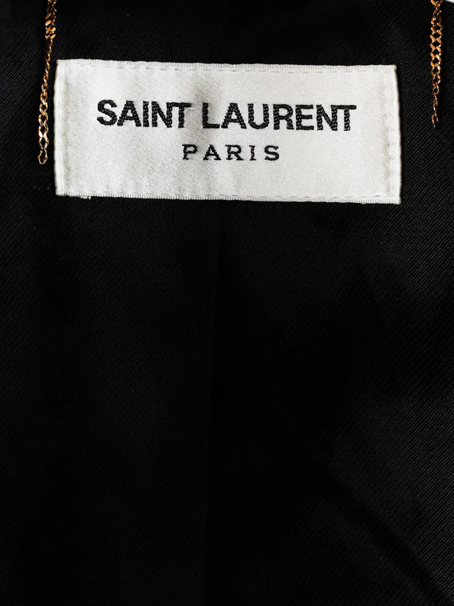 Yves Saint Laurent 2020s Wool Teddy Varsity Jacket