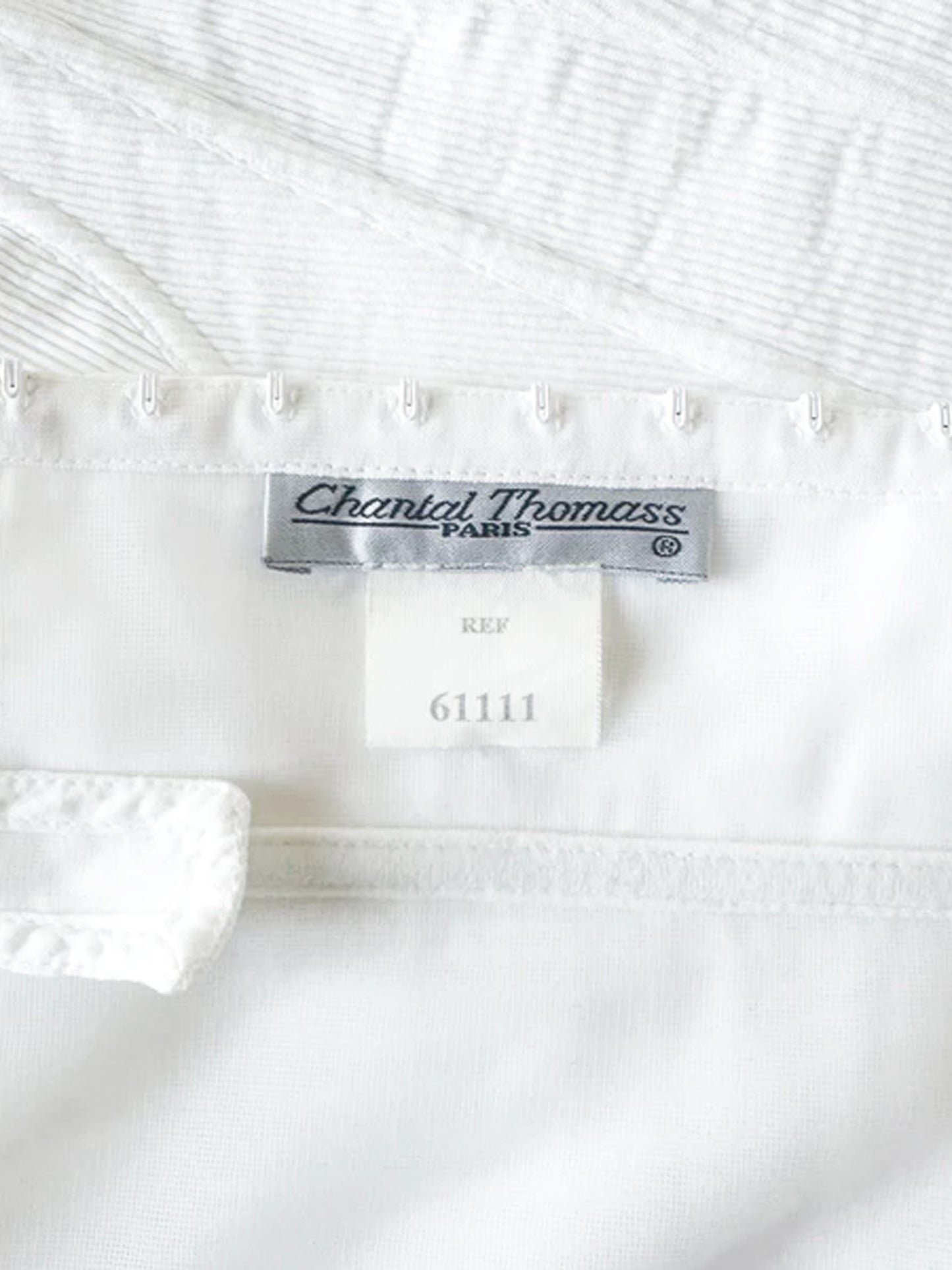Chantal Thomass 1990s White Ribbed Corset Bustier