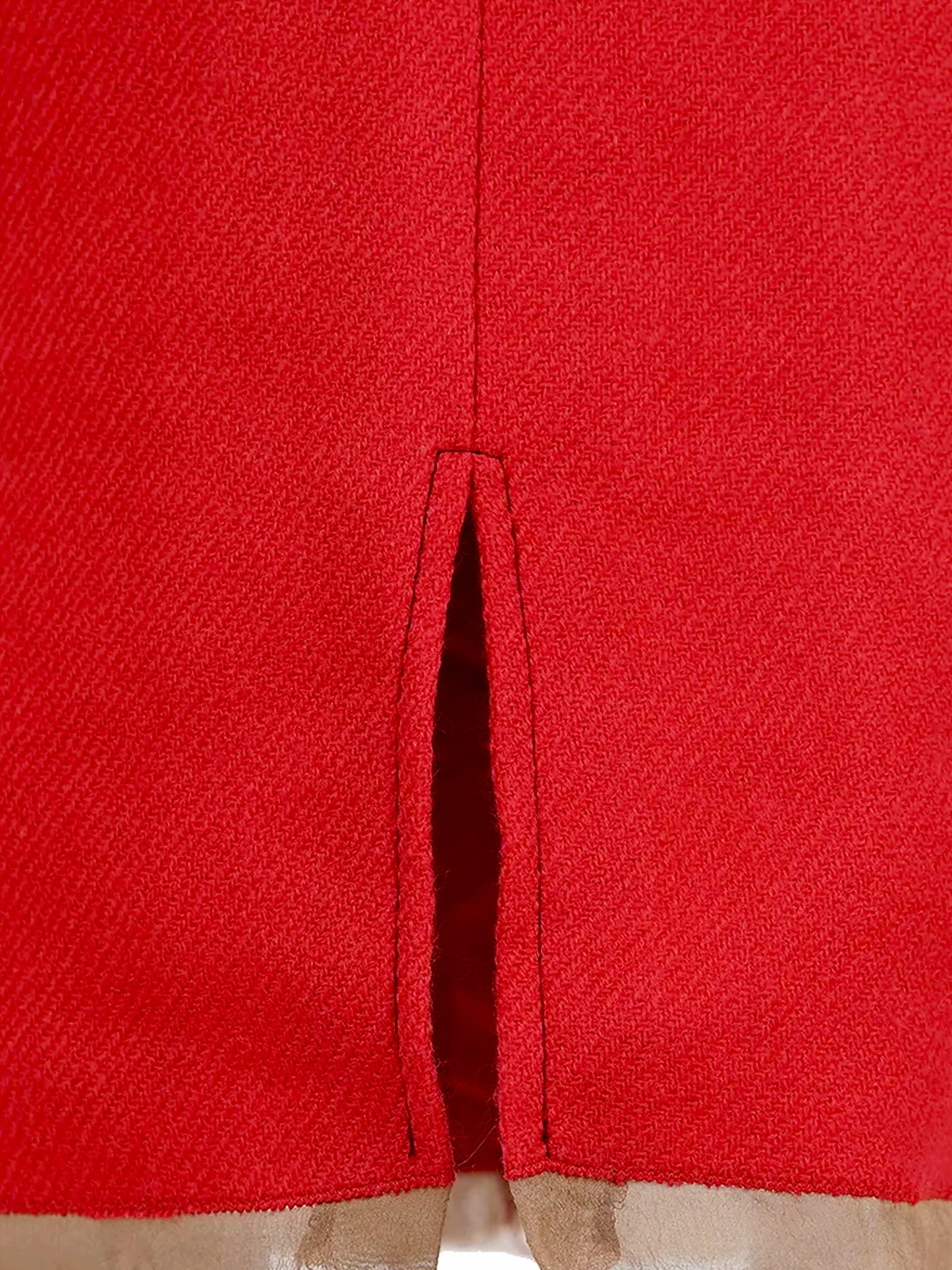 Prada FW 2000 Runway Red Wool Dress