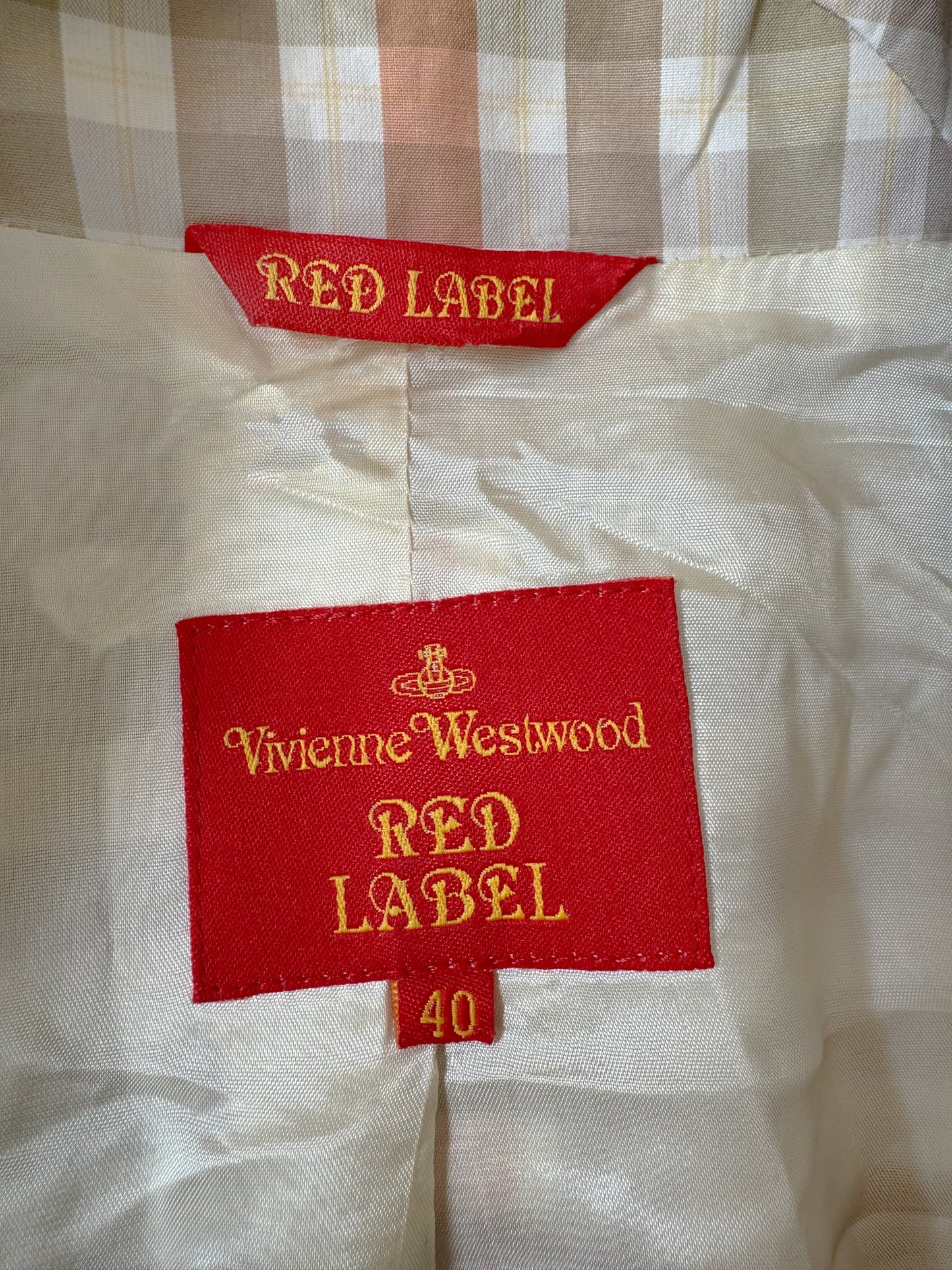 Vivienne Westwood Red Label 2000s Check Jacket And Skirt Set