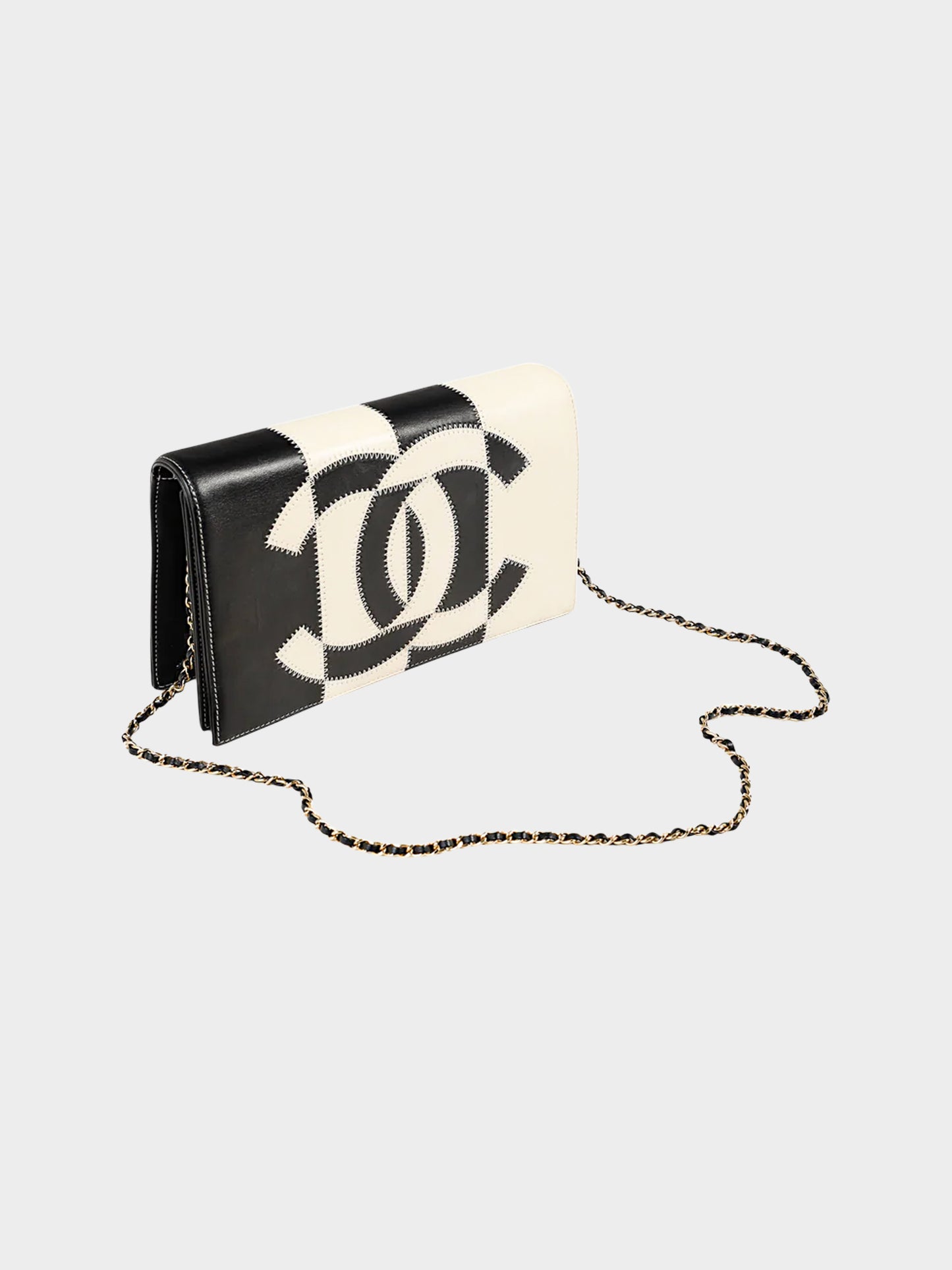 Chanel Cruise 2017 Beige and Black Leather Patchwork CC Flap Bag