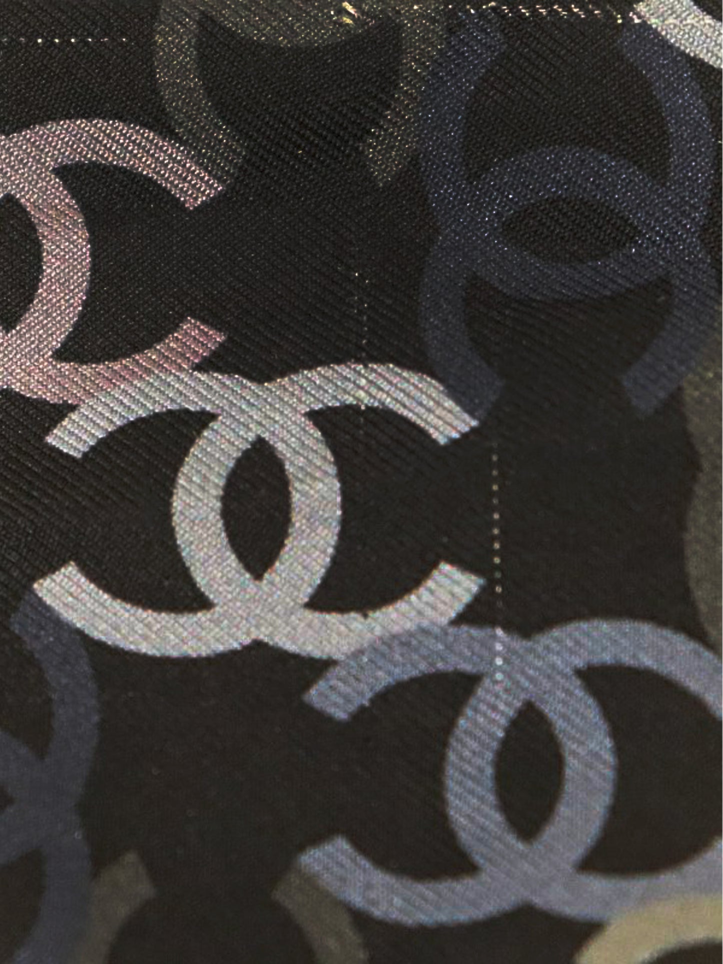 Chanel 2022 Multicolor CC Twily Silk Scarf