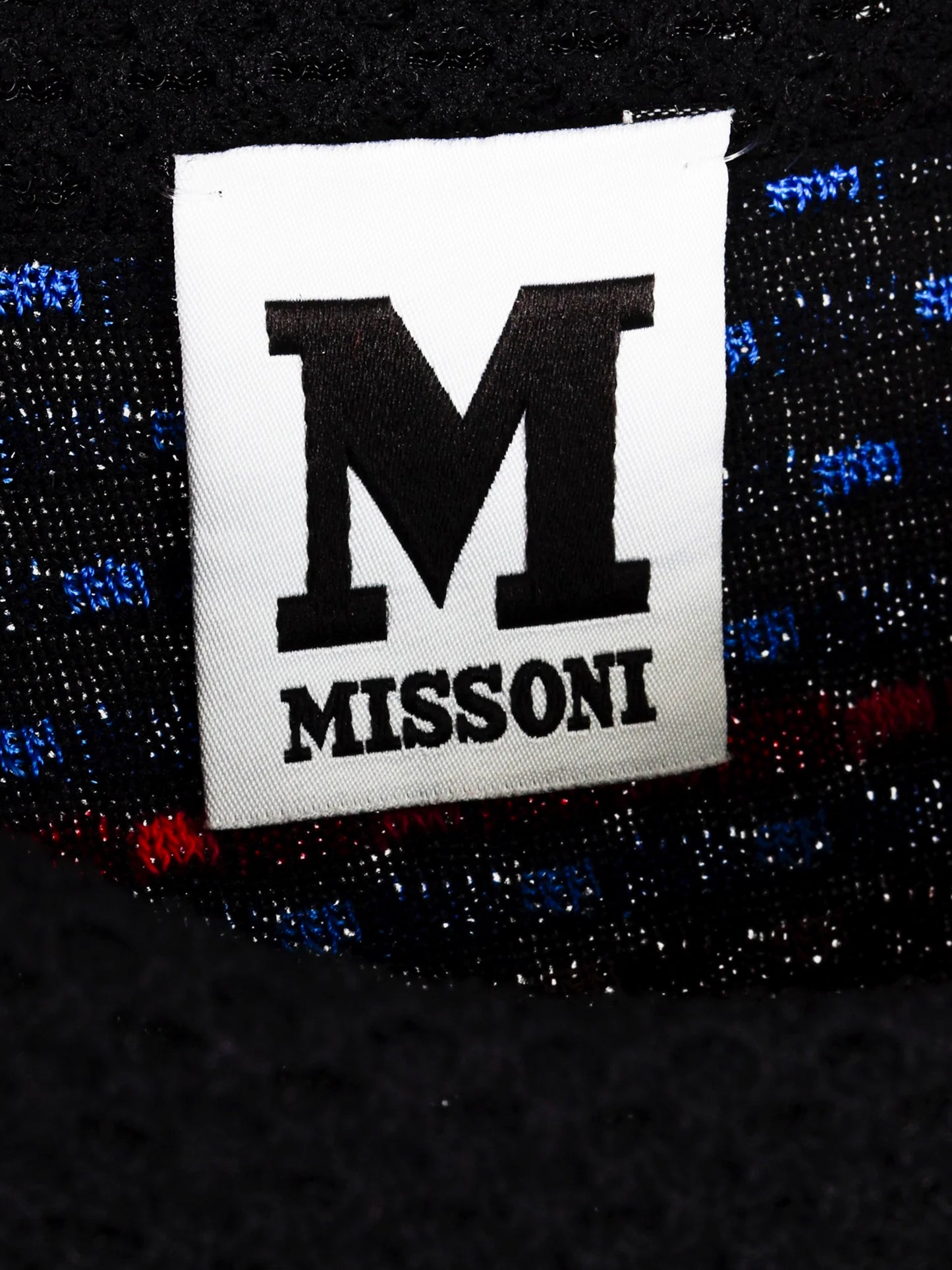 Missoni 2013 Black Cube Knit Bodycon Dress