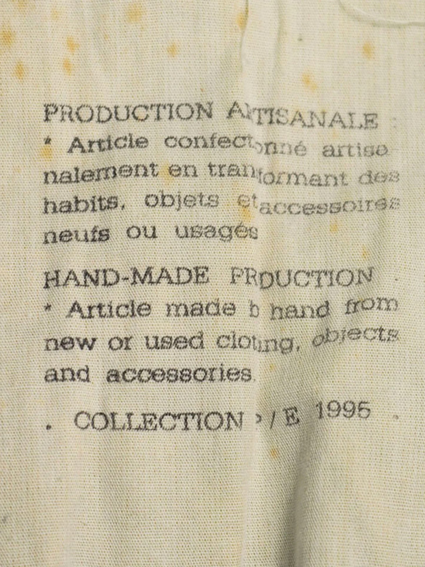 Maison Martin Margiela SS 1995 Denim Deconstructed Distressed Skirt