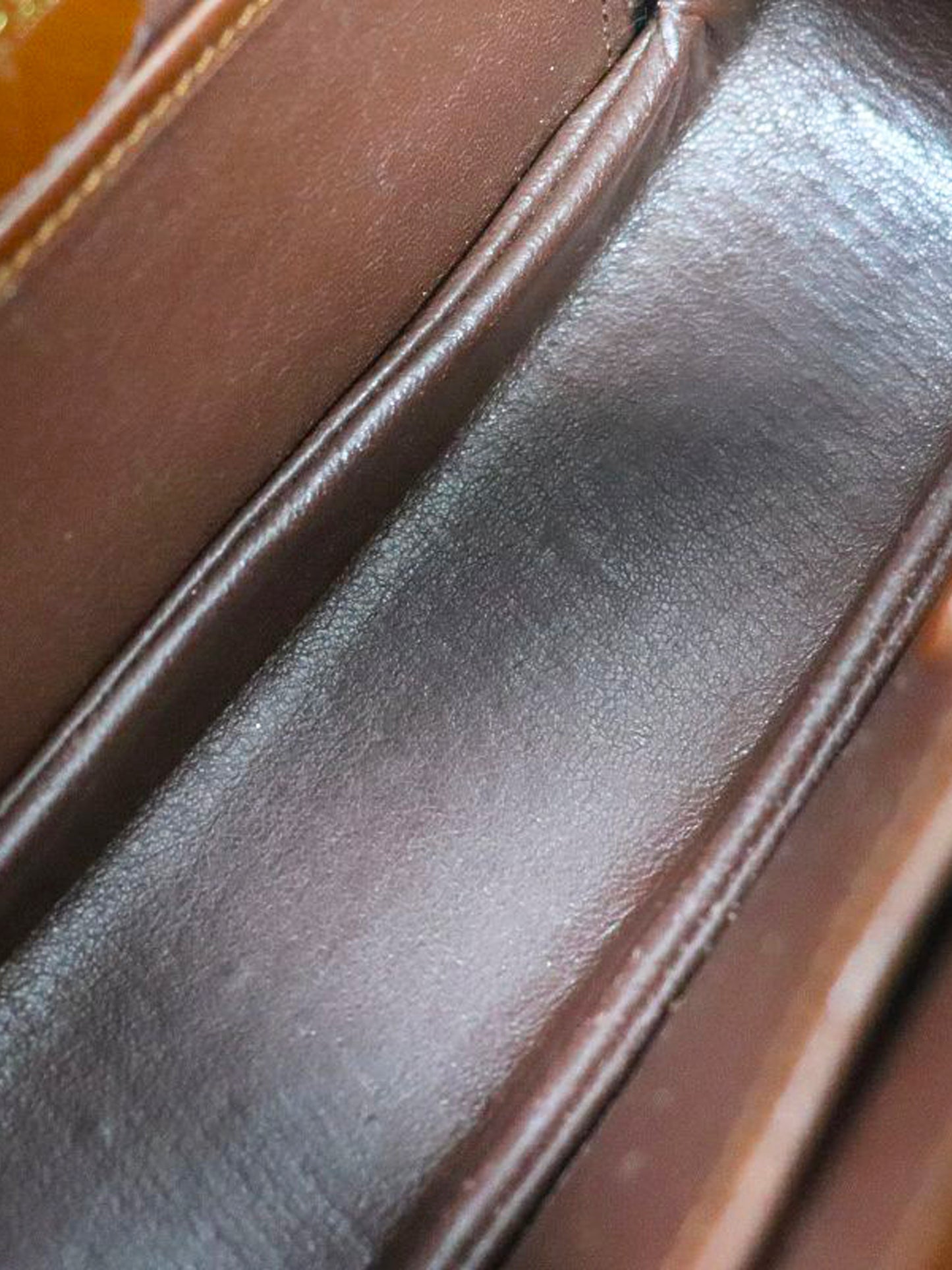 Gucci 1990s Brown Leather Bamboo 1947 Two-Way Bag
