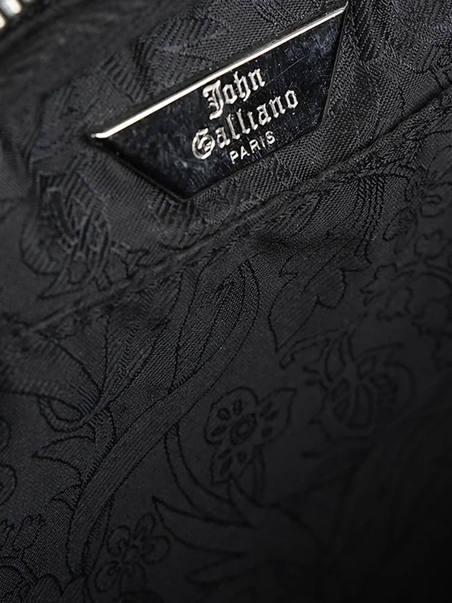 John Galliano 2000s Black Panelled Fur Bag
