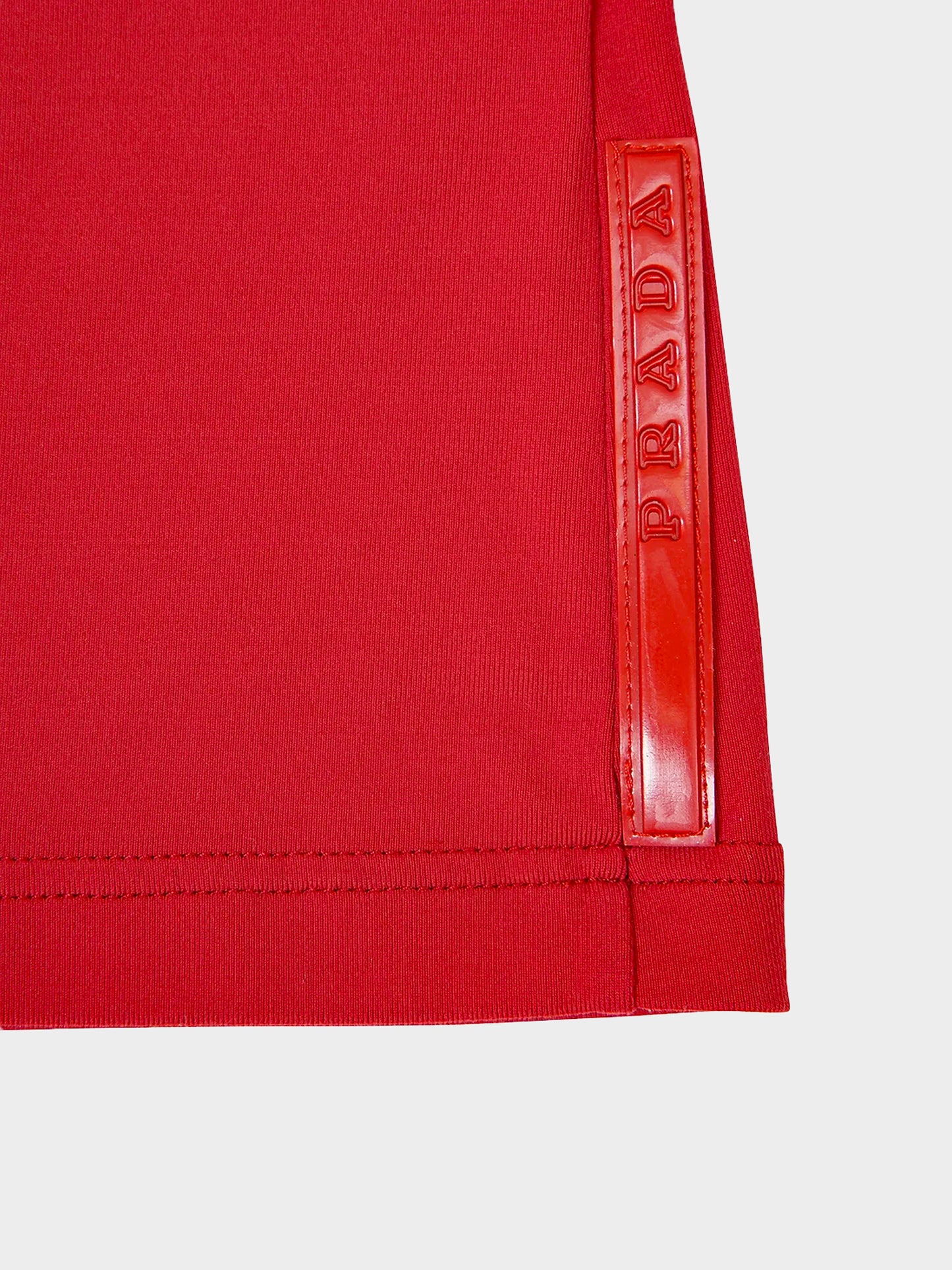 Prada Linea Rossa SS 1999 Red Pocket Tank Top