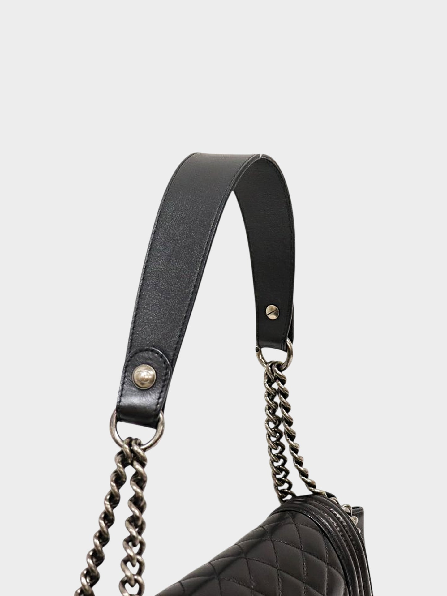 Chanel 2012 Black Lambskin Accordion Flap Bag